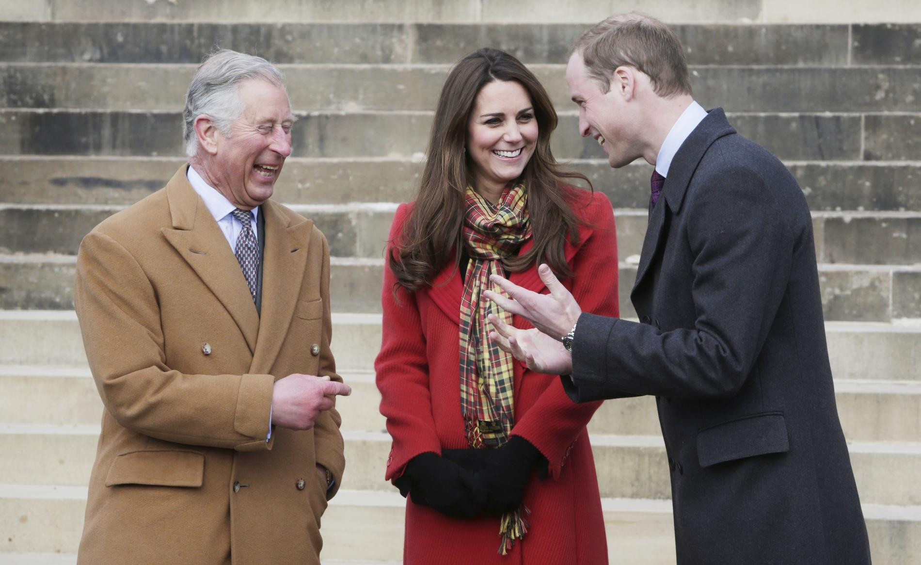 Карл III, Кейт Миддлтон и принц Уильям.  Фото: Getty Images