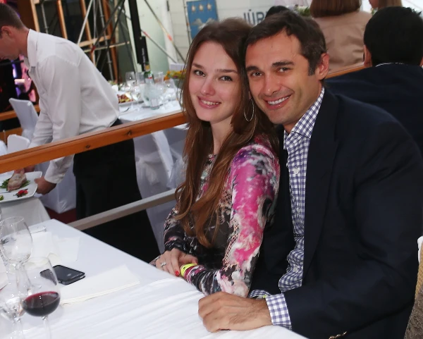 Вячеслав Пивоваров с бывшей женой Ингой Барковска на «Новой Волне-2013»