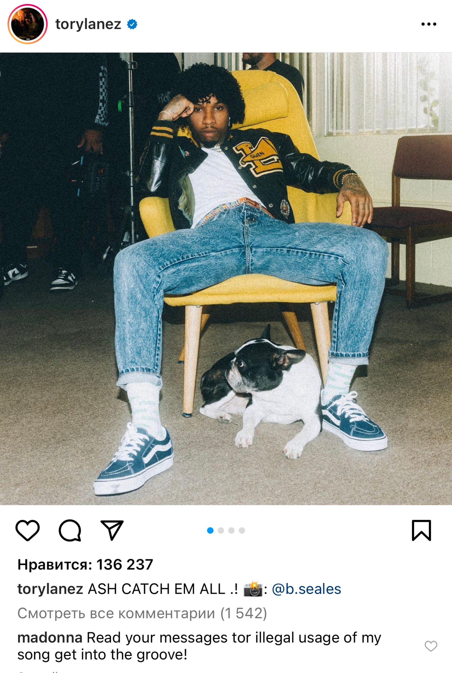 Фото: instagram.com/torylanez