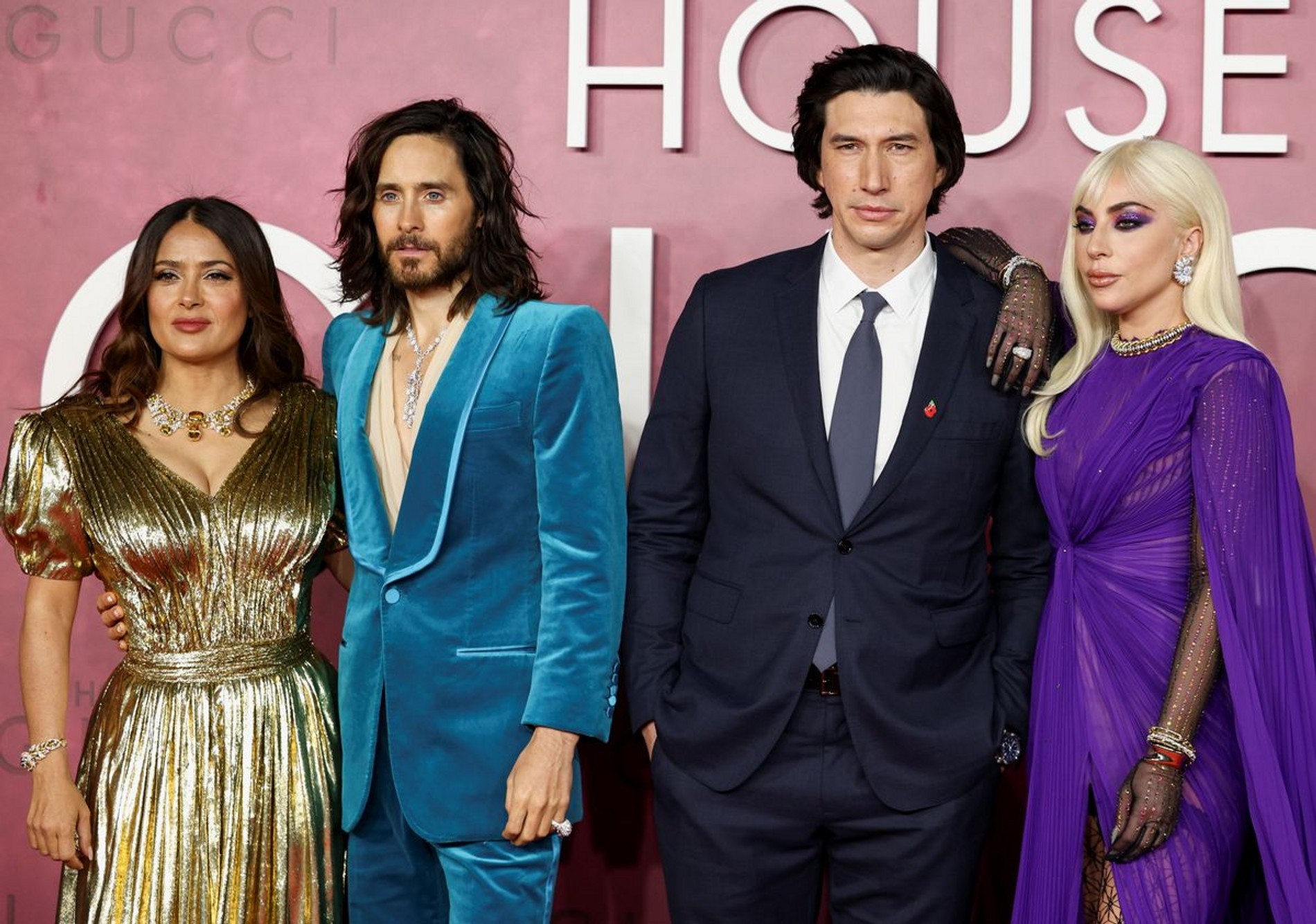 Сальма Хайек, Джаред Лето, Адам Драйвер и Леди Гага
Фото: Getty Images