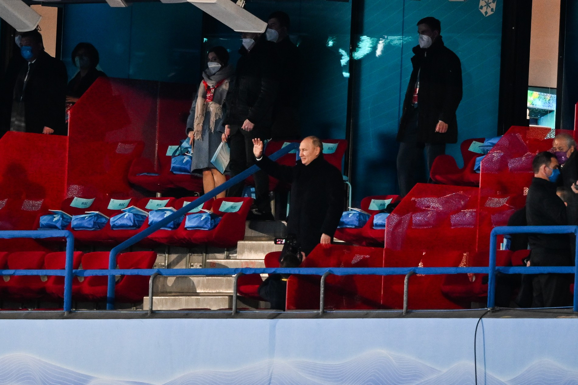 Владимир Путин приветствует сборную
Фото: Getty Images