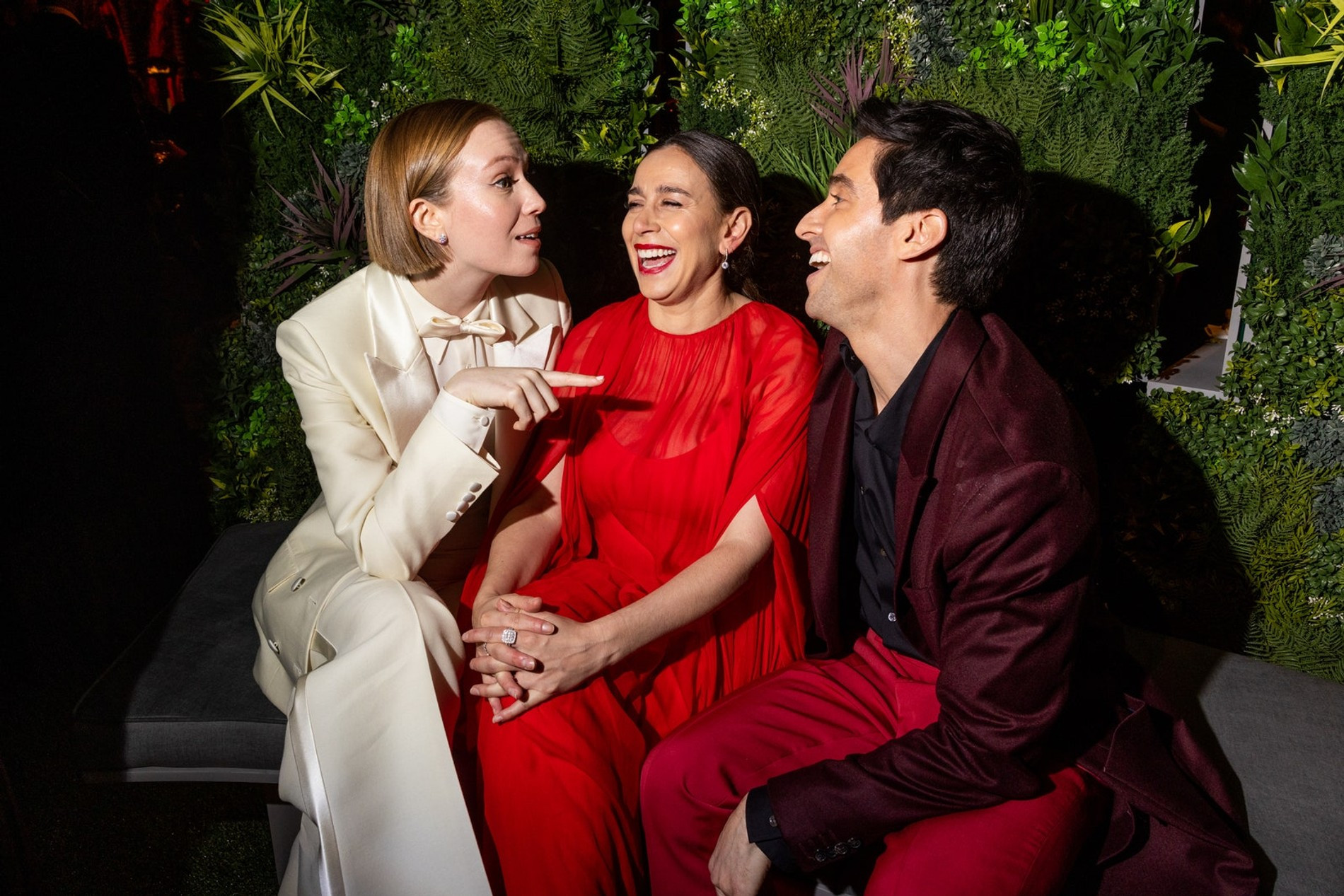 Ханна Эйнбиндер, Люсия Аньелло и Пол Даунс 
Фото: Vanity Fair 
