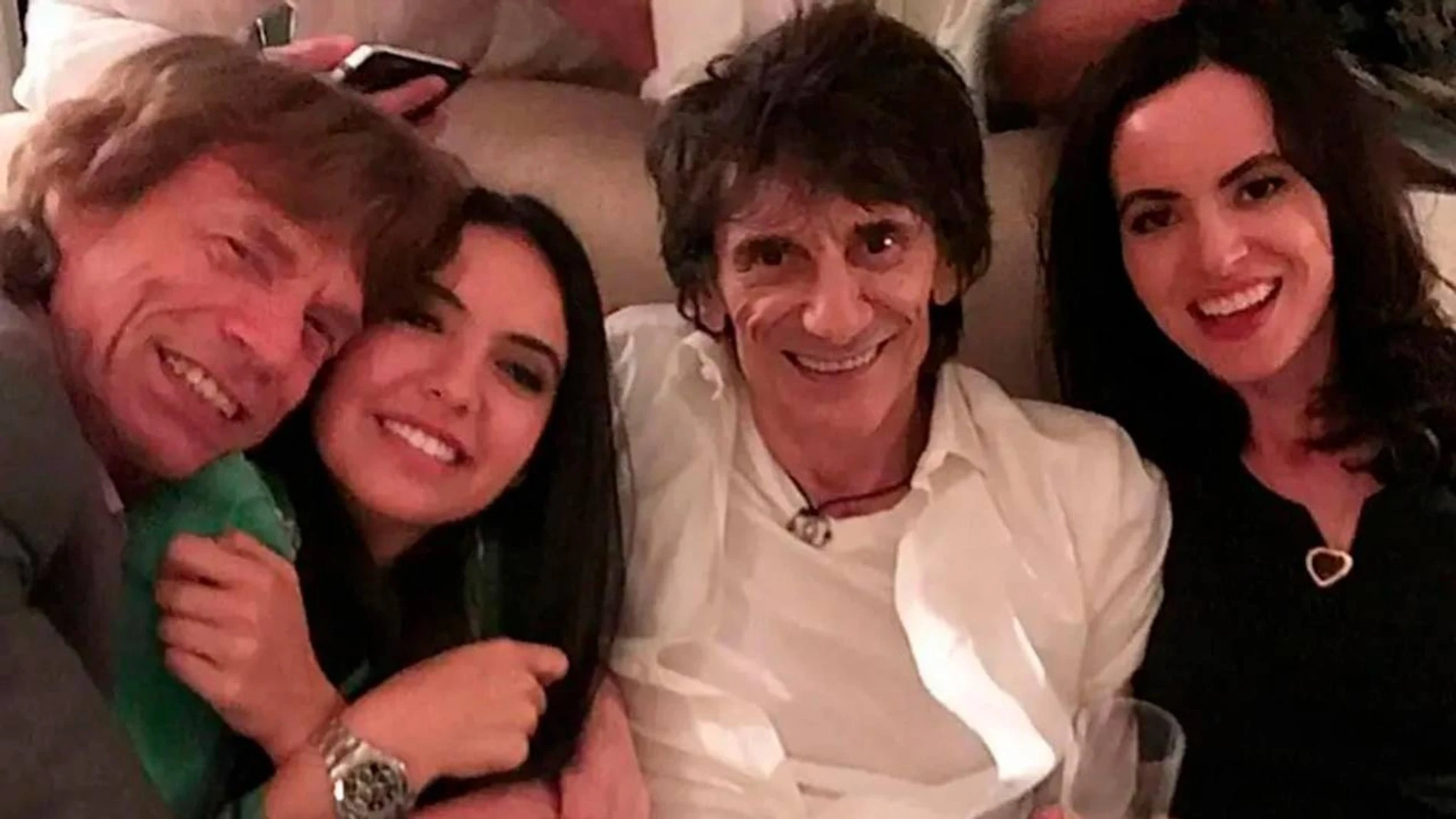 Нур Альфаллах и Мик Джаггер (слева). Фото: Instagram (запрещен в РФ) Нур Альфаллах