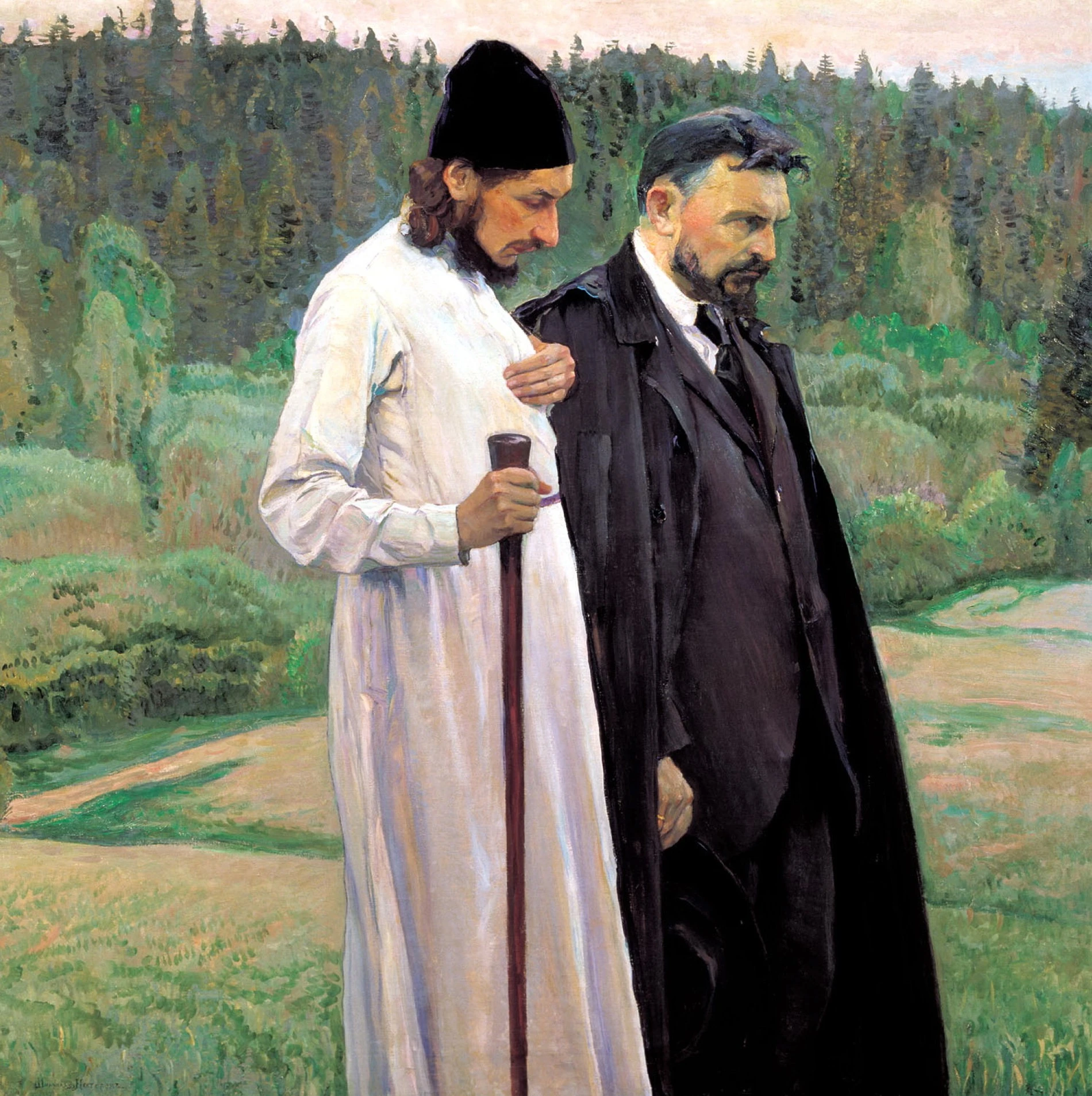 Нестеров М.В. «Философы» (С.Н. Булгаков и П.А. Флоренский), 1917. Источник: «Артхив»