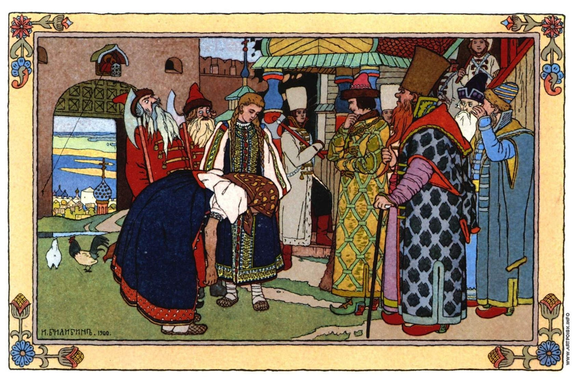 Иван Билибин. «Иван-Царевич и Василиса Прекрасная» 