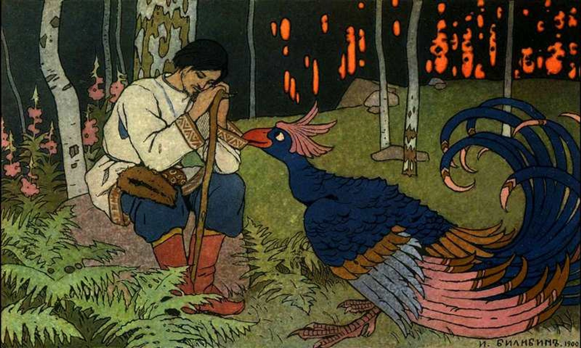 Иван Билибин. «Иван-царевич и заморская птица»
