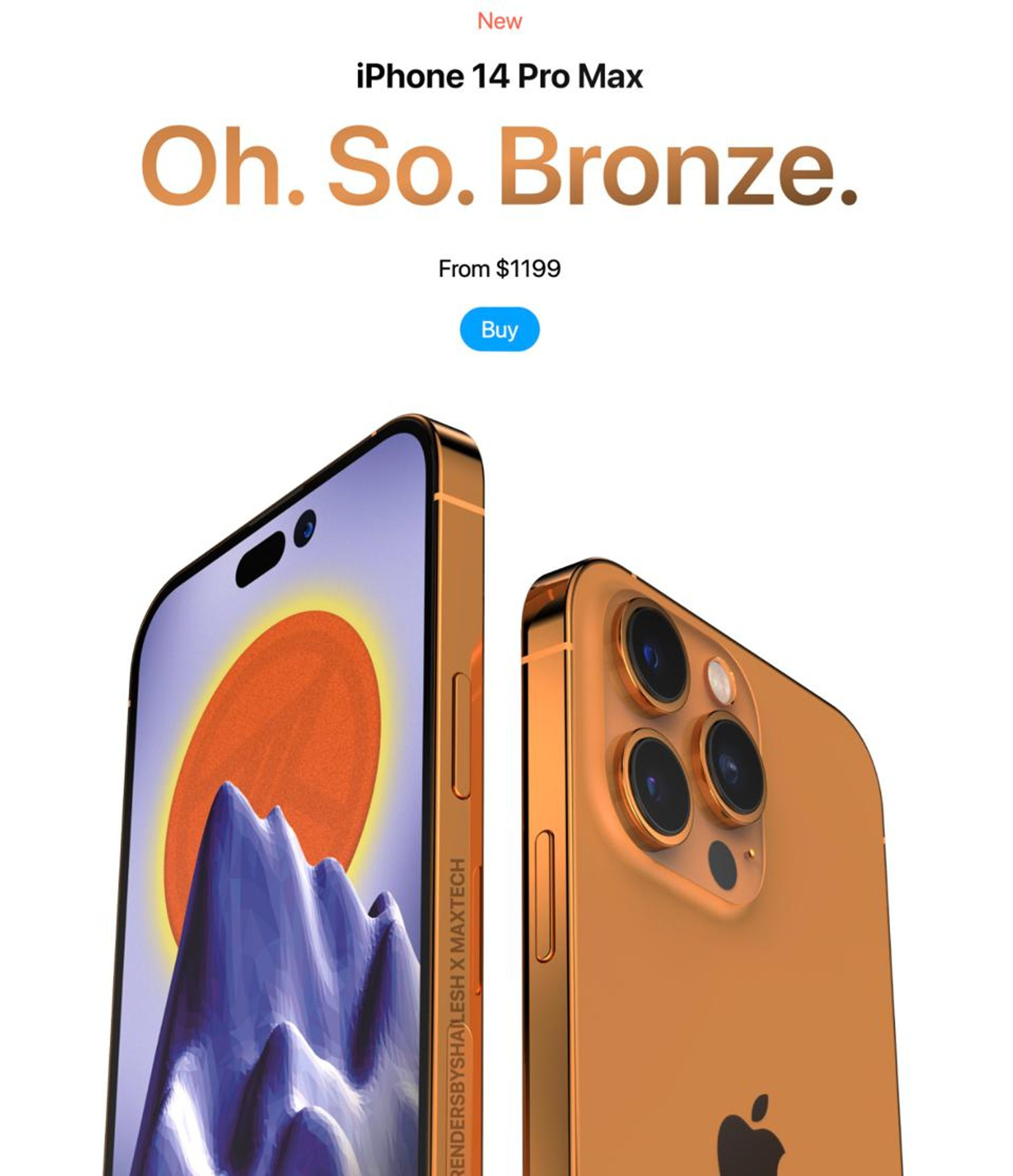 Визуализация iPhone 14 Pro Max от блогеров 
@VADIMYURYEV @SHAILESHHARI03