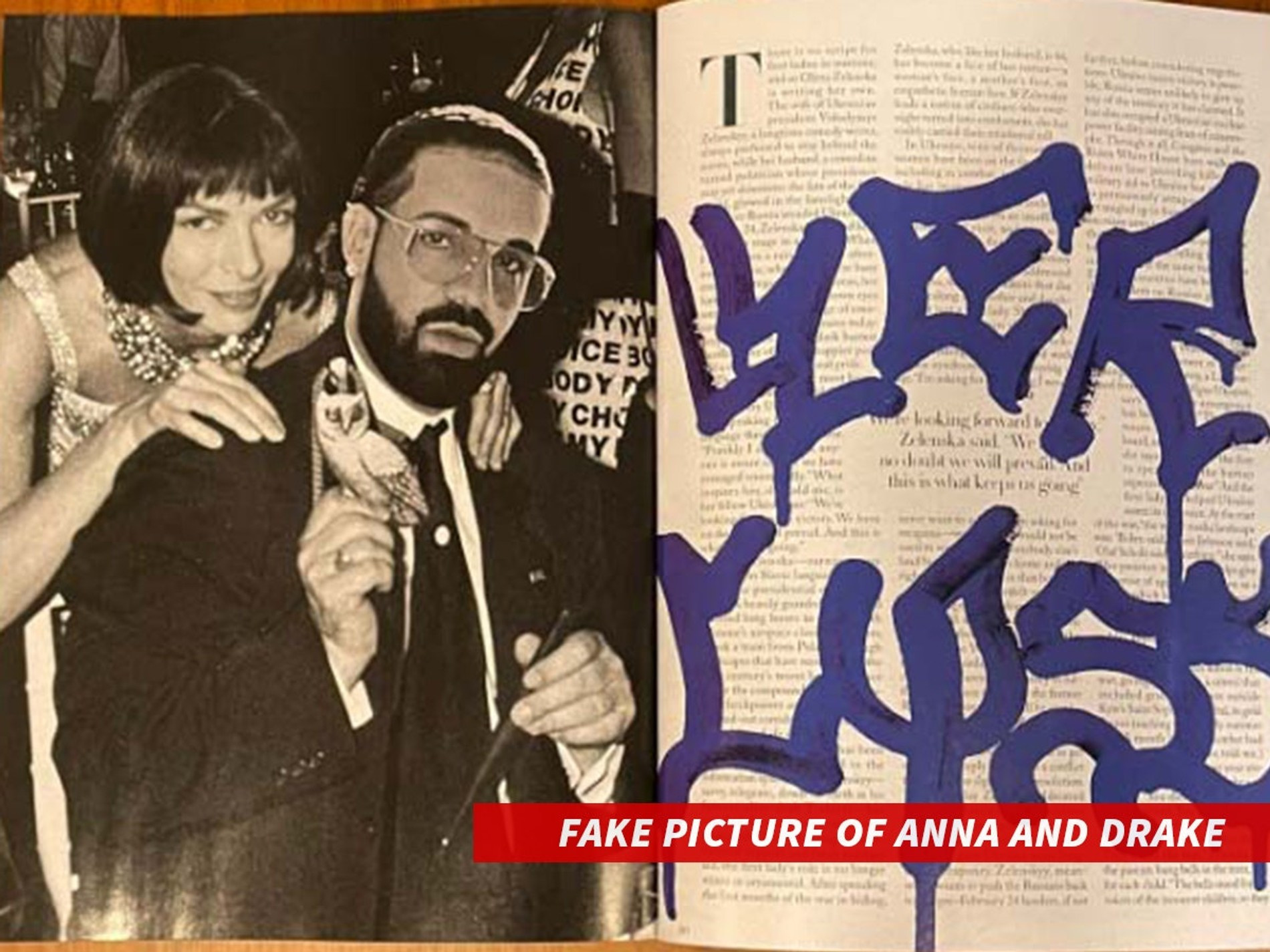 Фейковая фотография Дрейка и Анны Винтур
Фото: TMZ