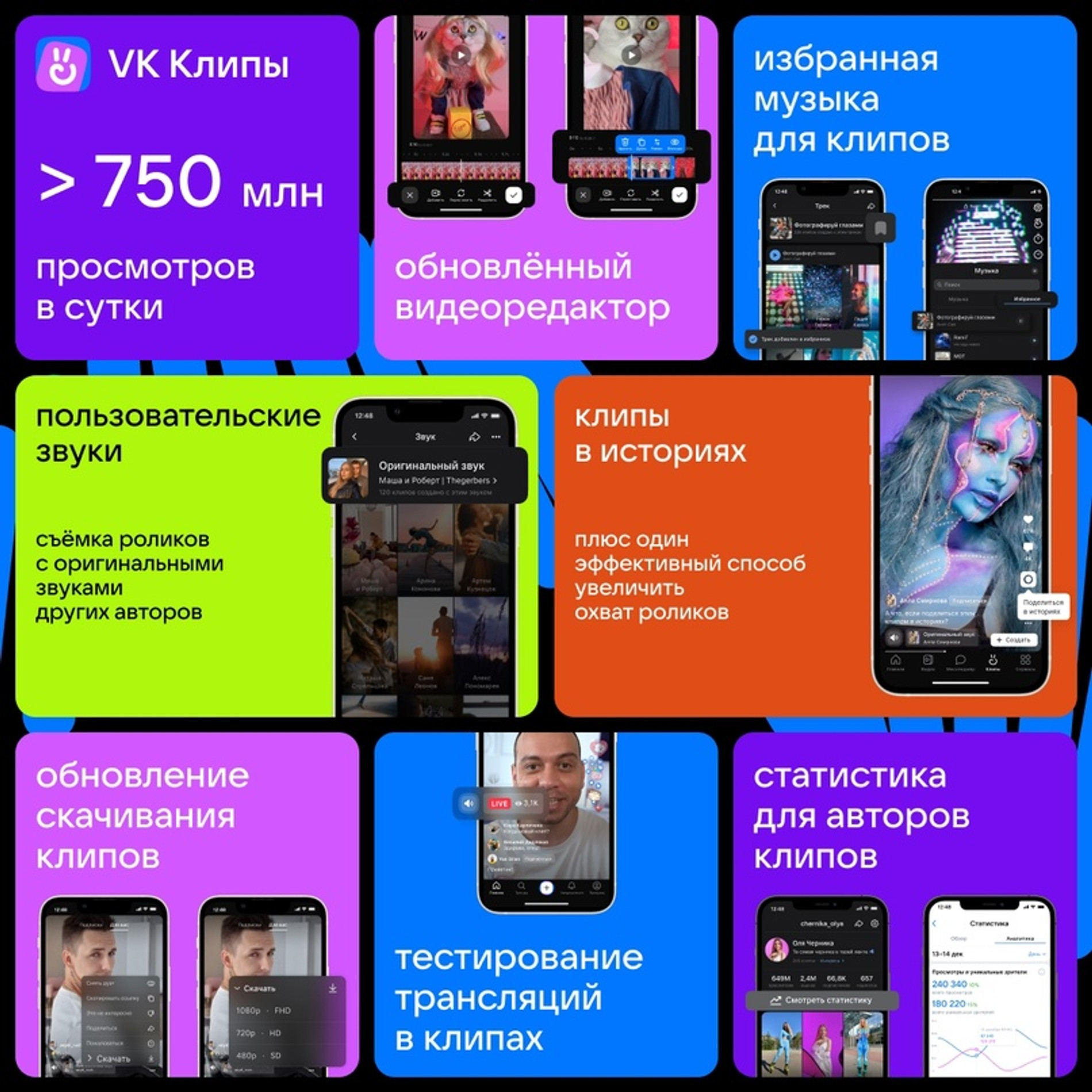 Обновления «VK Клипы»