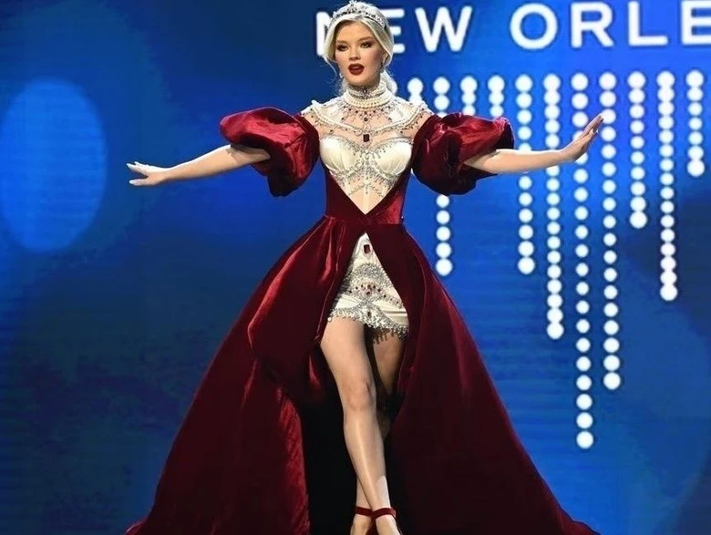 Анна Линникова на конкурсе «Мисс Вселенная». Фото: официальные соцсети конкурса