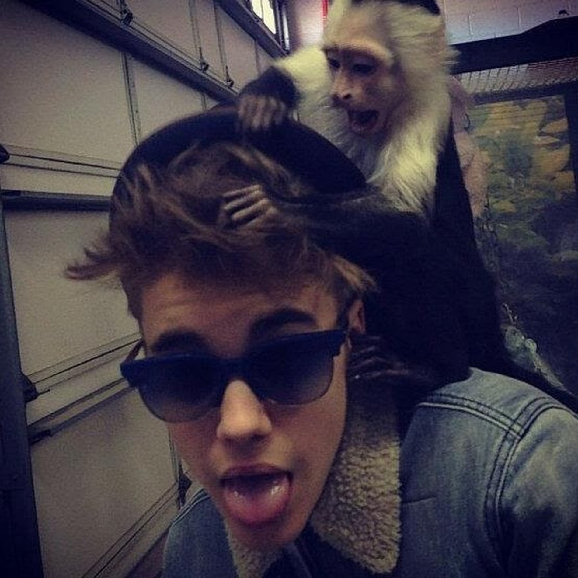 Джастин Бибер и обезьянка Майли
Фото: Инстаграм (запрещен в РФ) / @justinbieber
