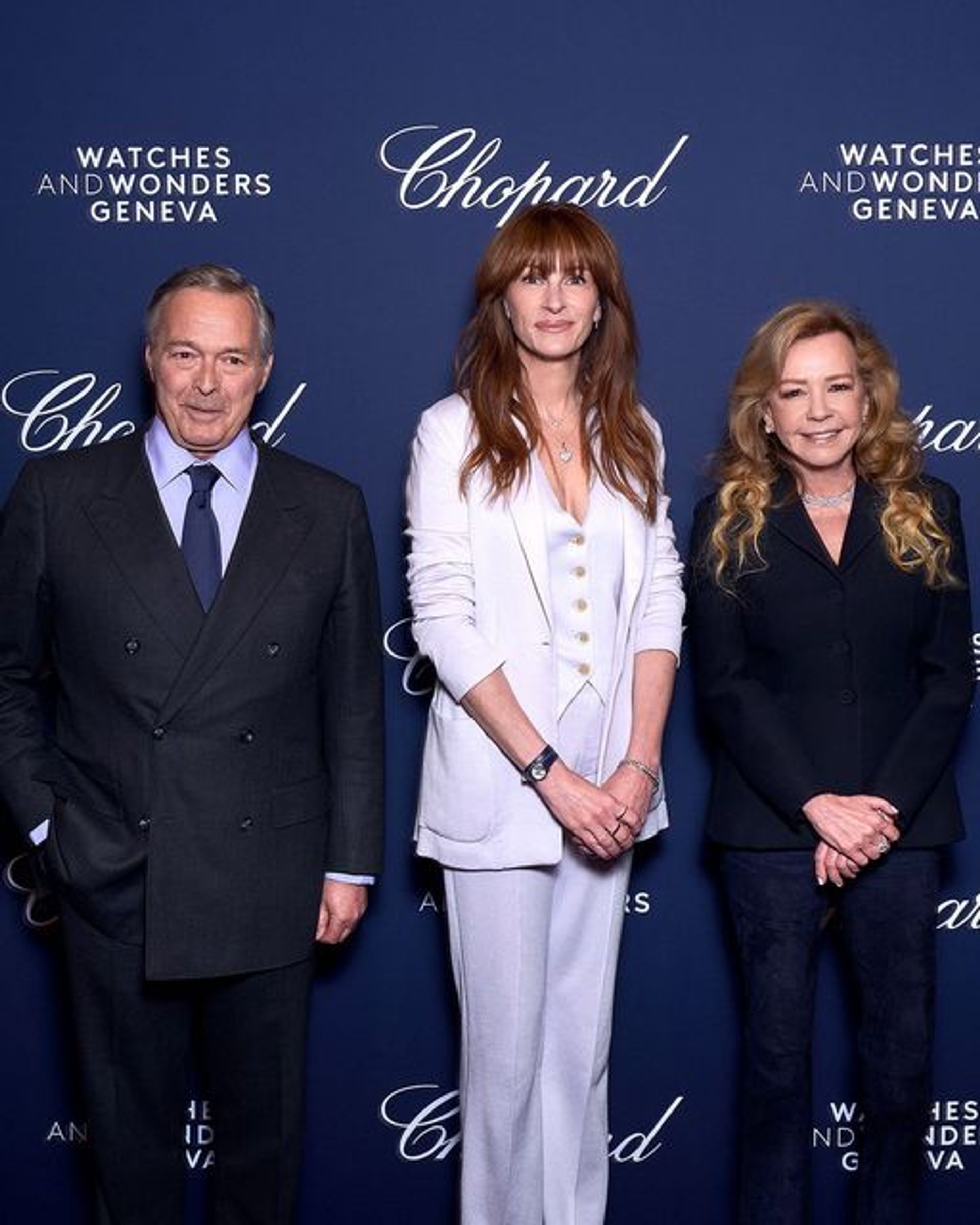 Джулия Робертс и сопрезиденты бренда Chopard Карл-Фридрих Шойфеле и Каролина Шойфеле
Фото: Инстаграм (запрещен в РФ) / @chopard