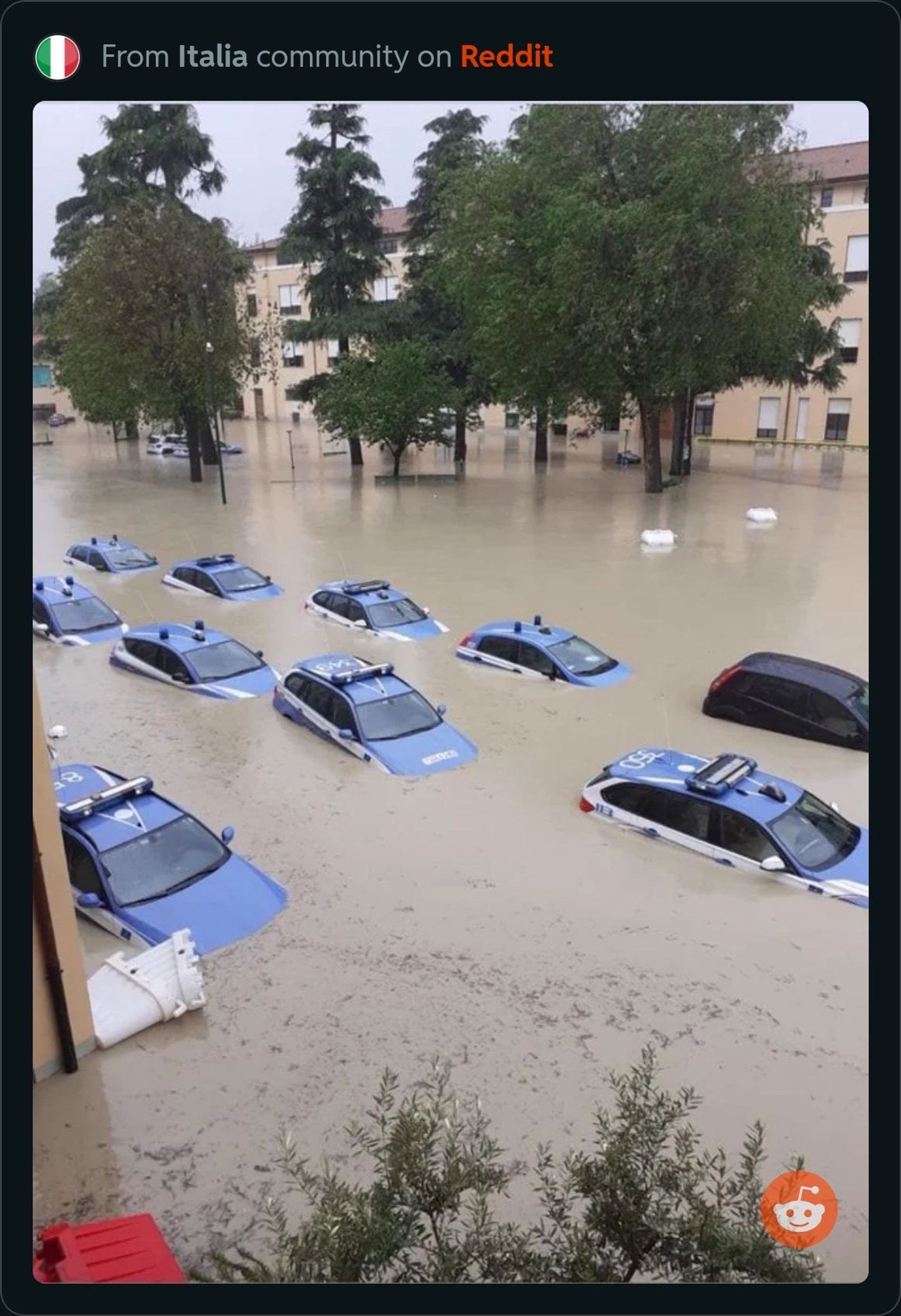 Наводнение в Эмилии-Романье
Фото: reddit