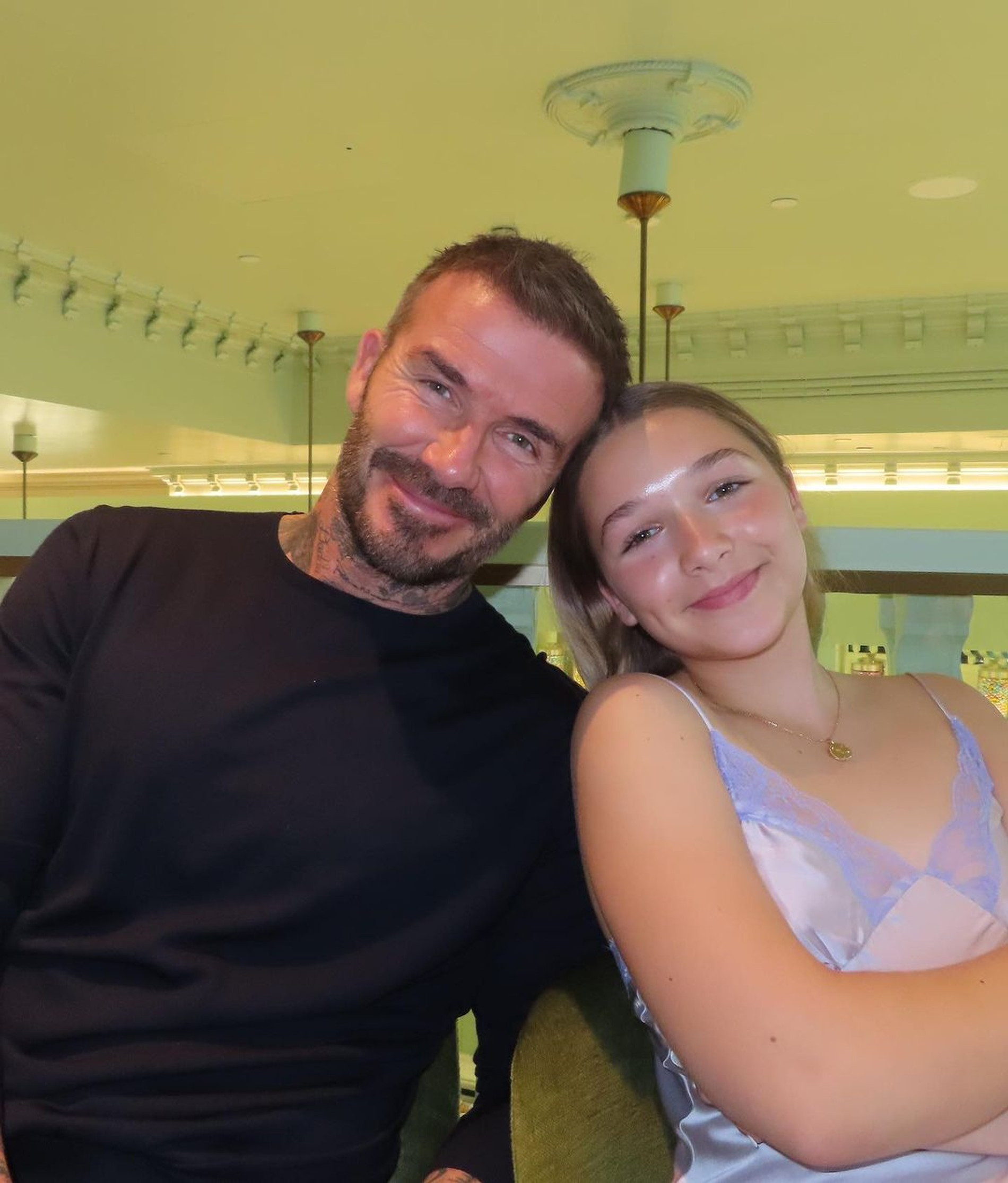 Дэвид и Харпер
Фото: Инстаграм* @victoriabeckham