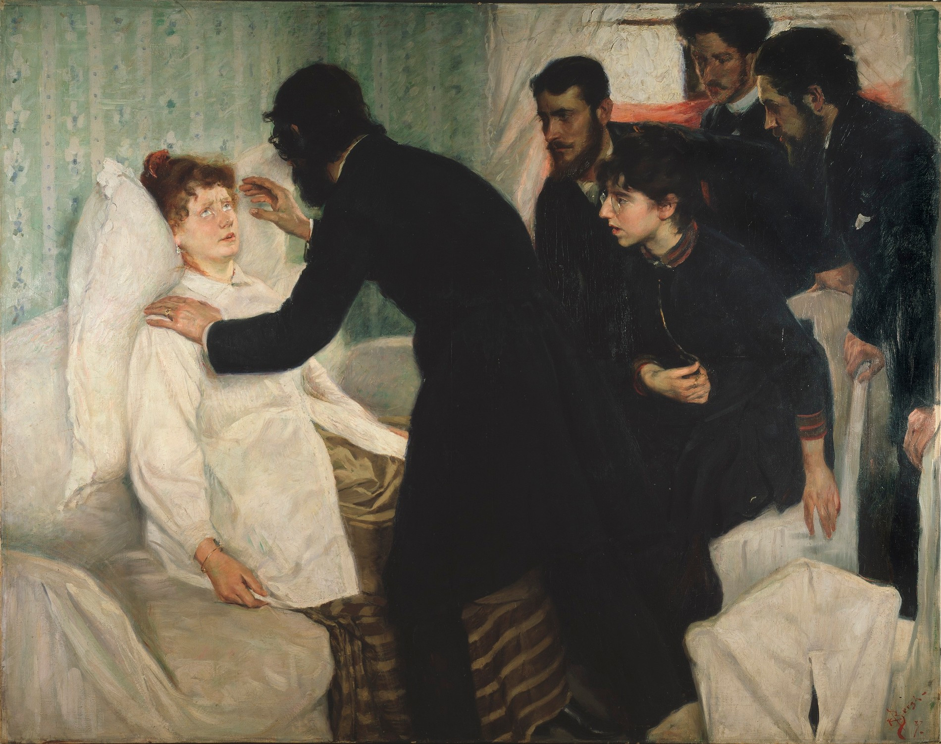 Берг Р. «Сеанс гипноза», 1887 г. Источник: nationalmuseum.se