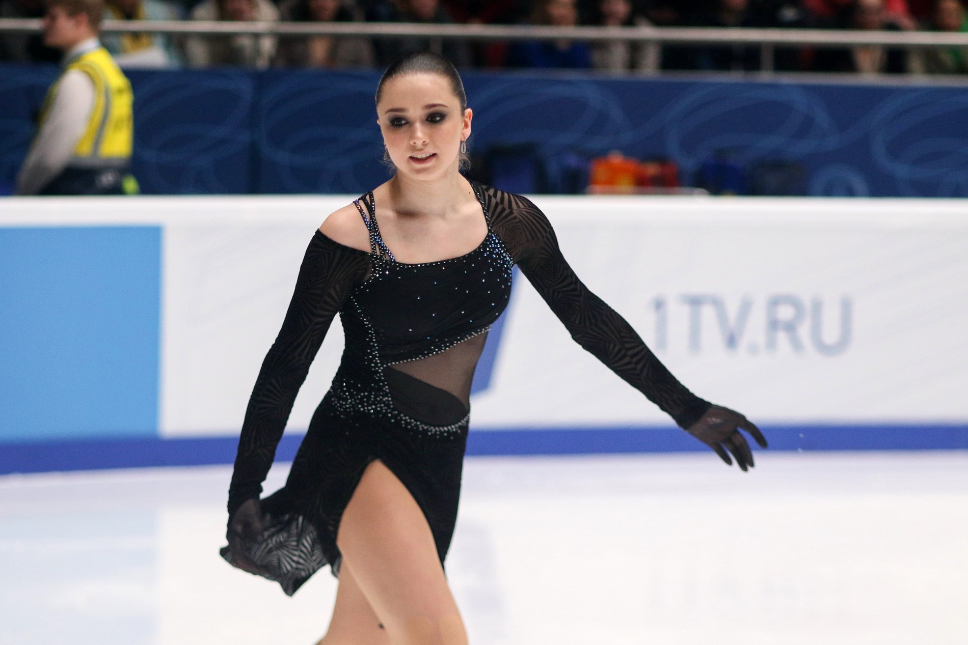 Камила Валиева в финале Гран-при России по фигурному катанию в Санкт-Петербурге, март 2023 г. Фото: Legion Media