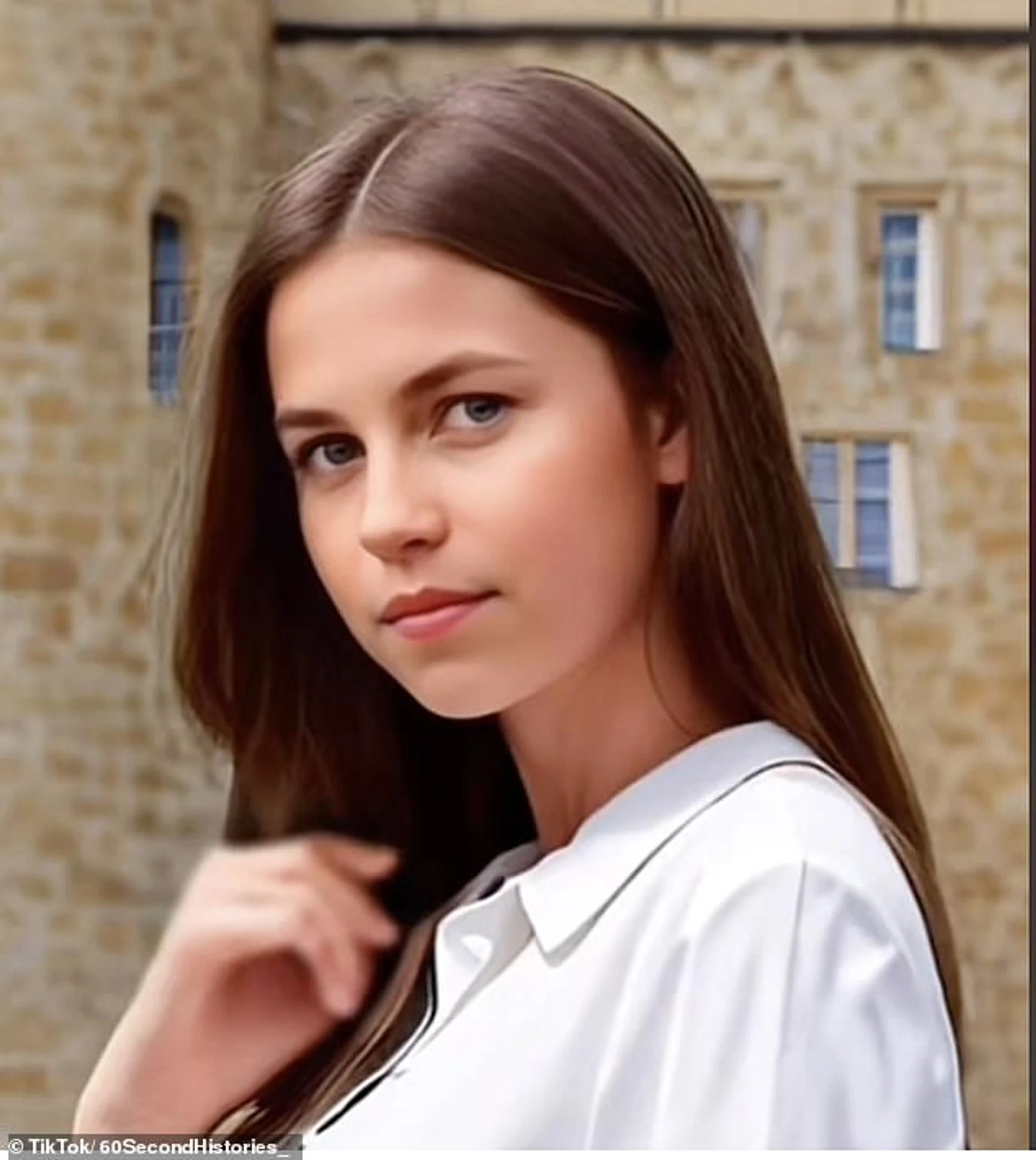 Еще одно фото принцессы, сгенерированное искусственным интеллектом. Фото: TikTok 60 Second Histories