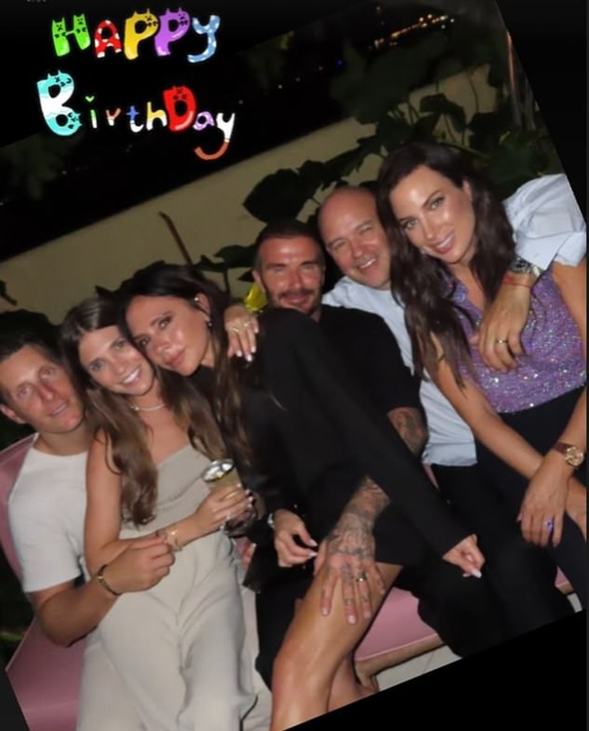 Виктория и Дэвид Бекхэм на вечеринке в Майами. Фото: Инстаграм* @victoriabeckham