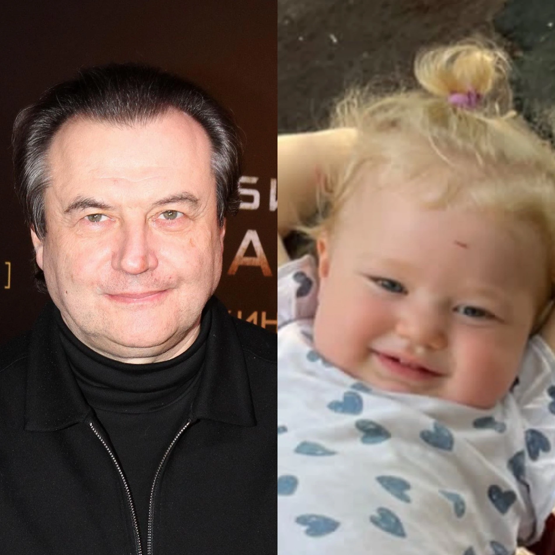 Слева — Алексей Учитель, справа — дочь Софьи Мелединой Нина. Источник: Legion-Media / Инстаграм (запрещен в РФ)