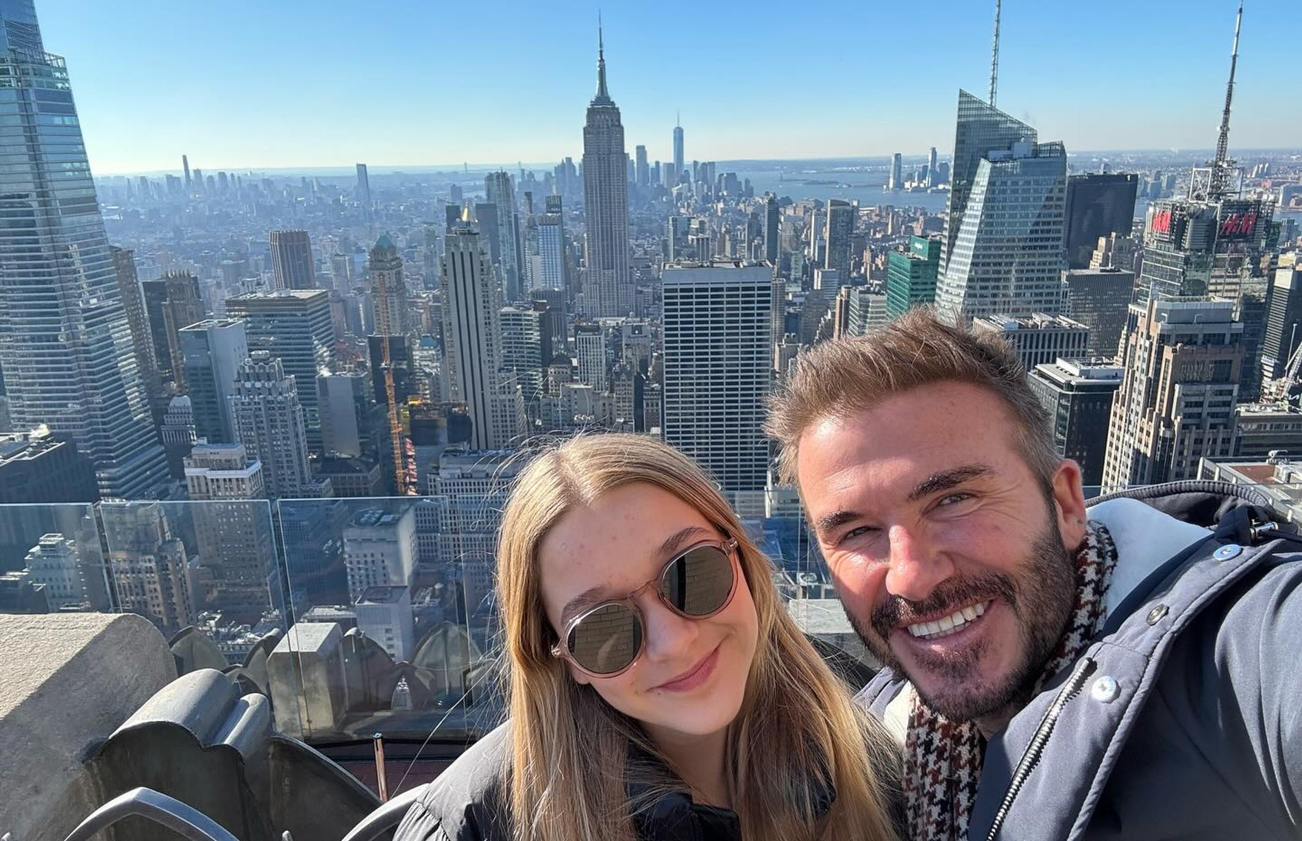 Харпер и Дэвид Бекхэм. Фото: Инстаграм (запрещен в РФ) @davidbeckham