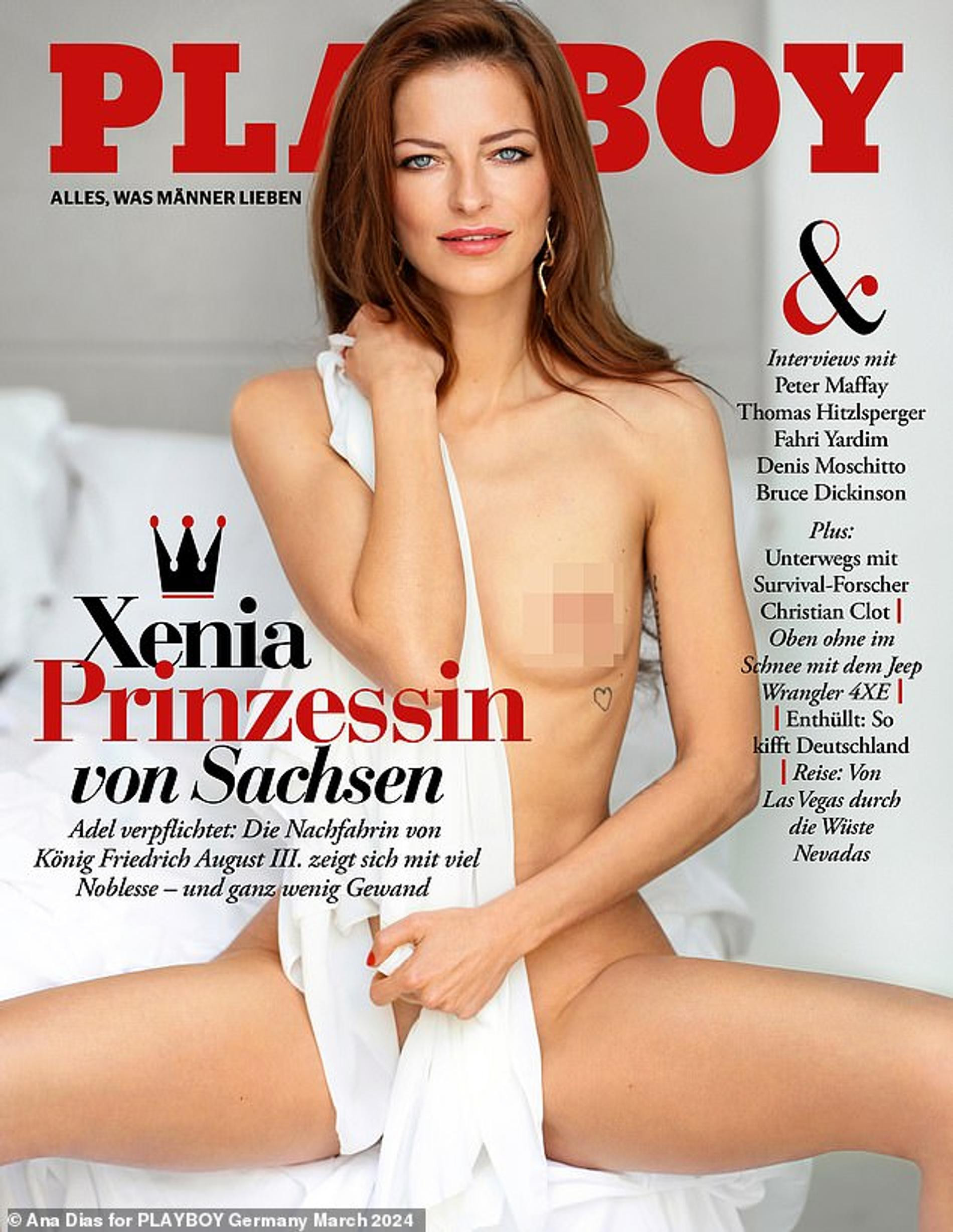 Ксения на обложке Playboy. Фото: Playboy