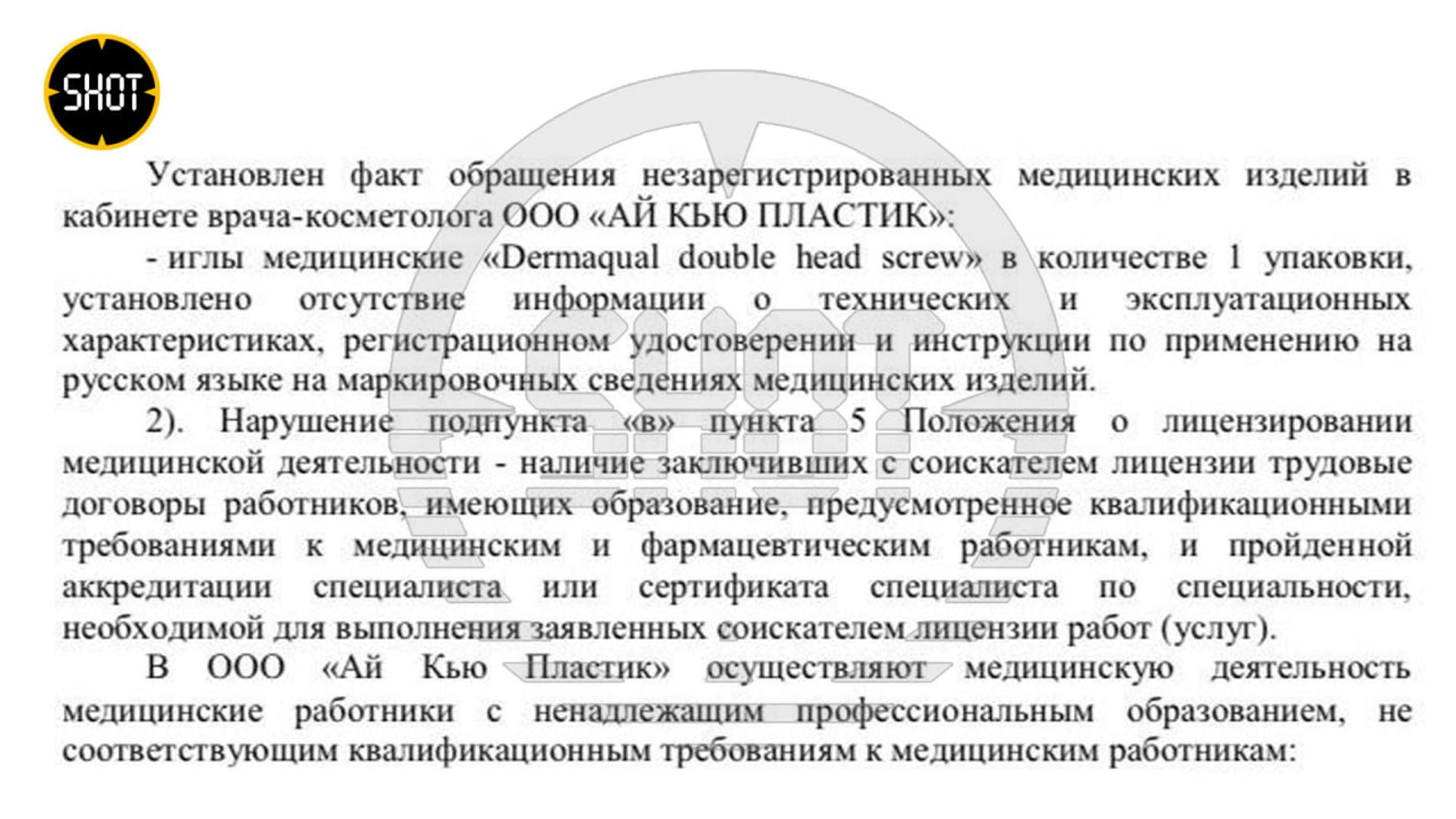 Фото: Telegram-канал SHOT