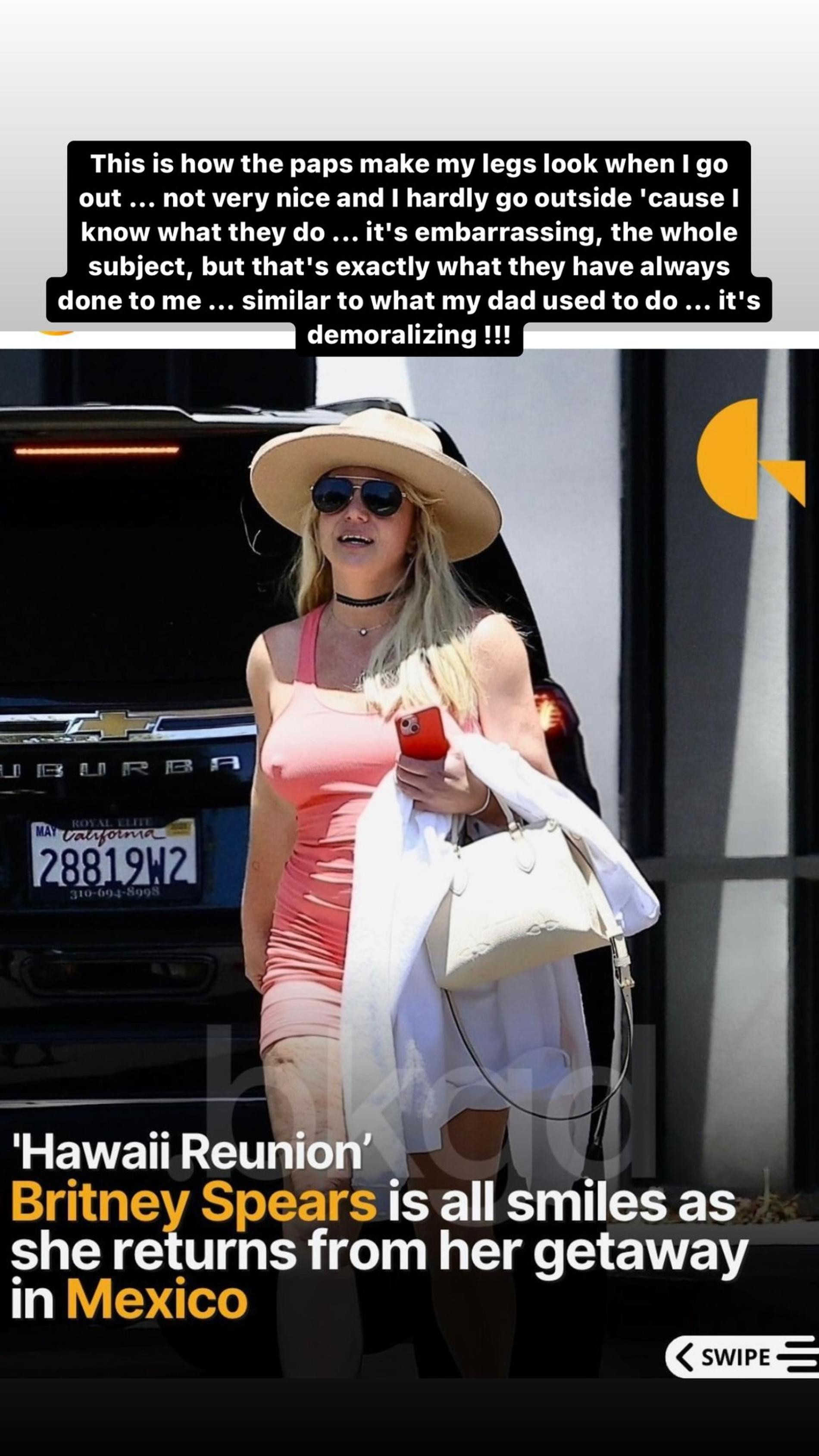 Заявление Бритни Спирс. Скриншот: Инстаграм (запрещен в РФ) @britneyspears