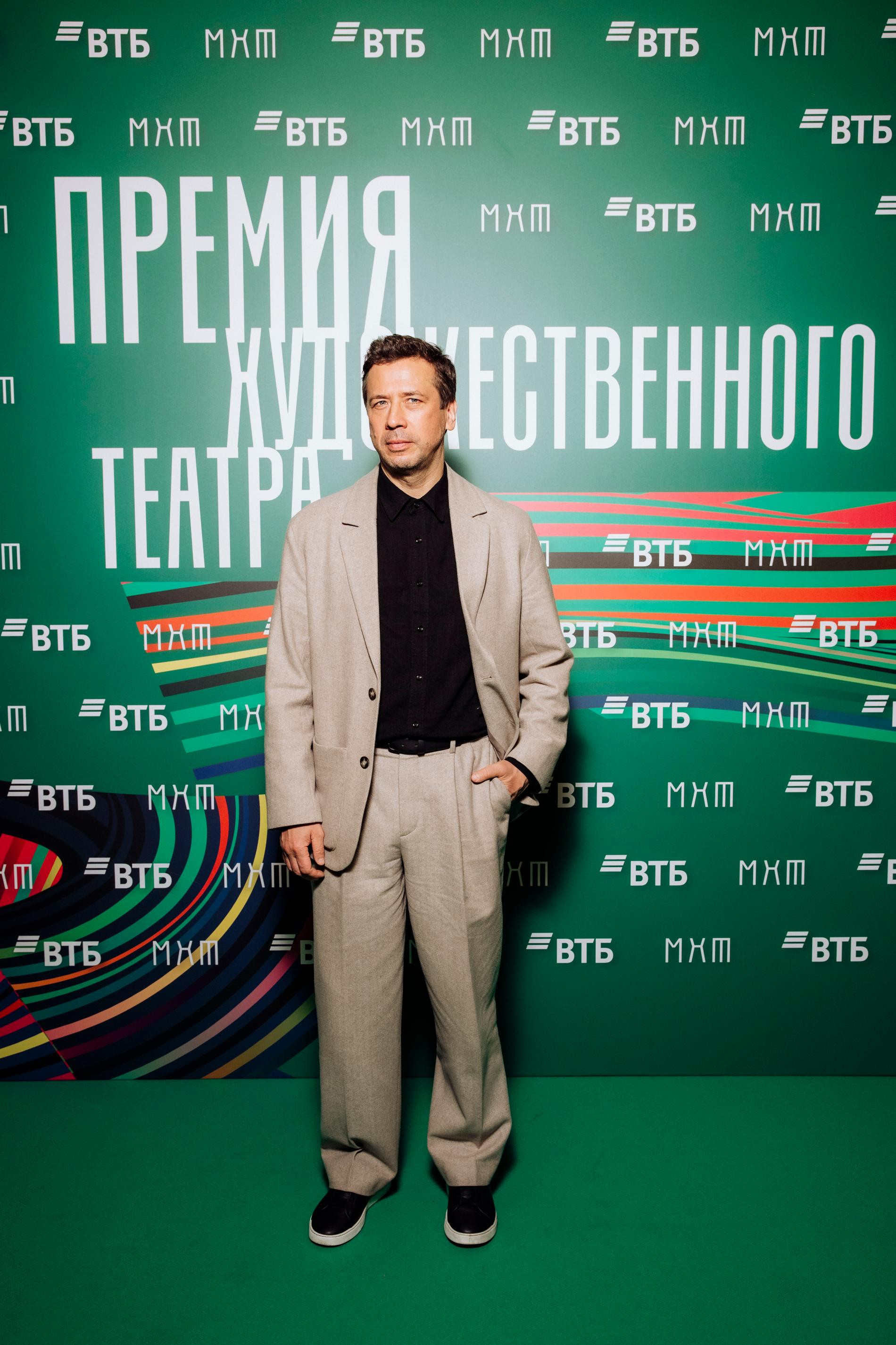 Андрей Мерзликин на церемонии вручения «Премии Художественного театра». Фото: пресс-служба МХТ им. А. П. Чехова