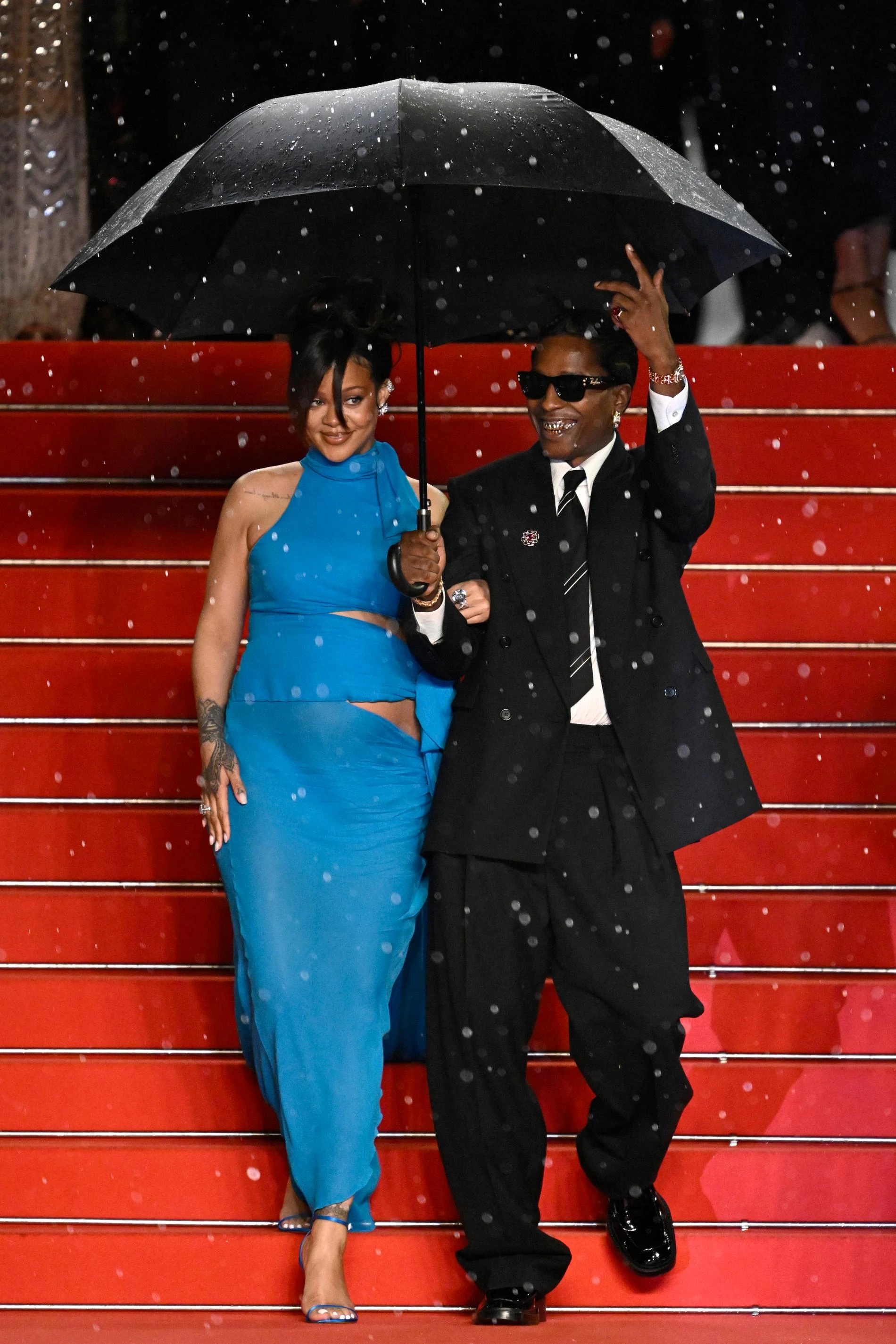 Рианна ииA$AP Rocky на красной дорожке Каннского кинофестиваля. Фото: Getty Images