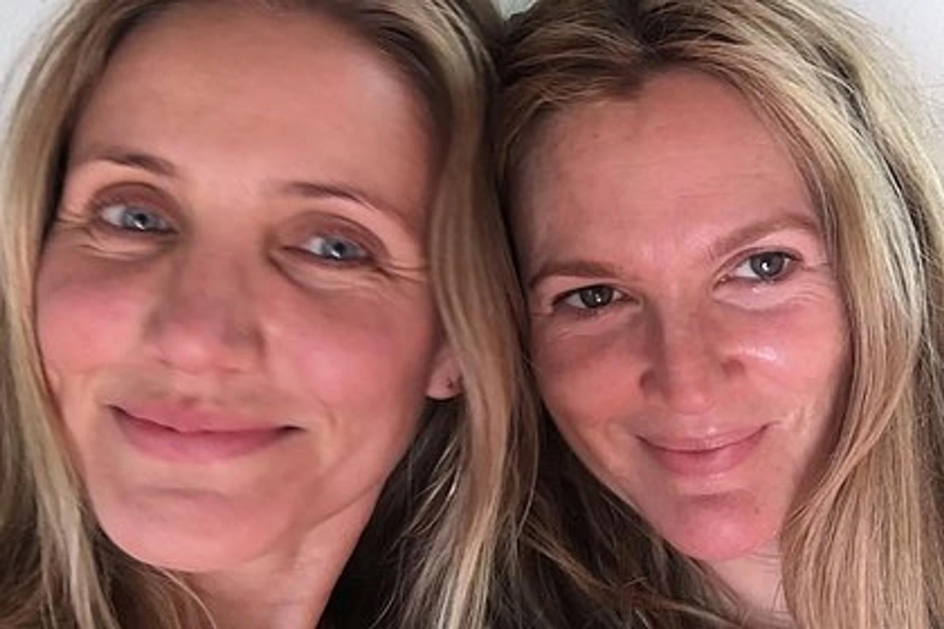 Кэмерон Диас и Дрю Бэрримор без макияжа. Фото: Инстаграм* @camerondiaz
