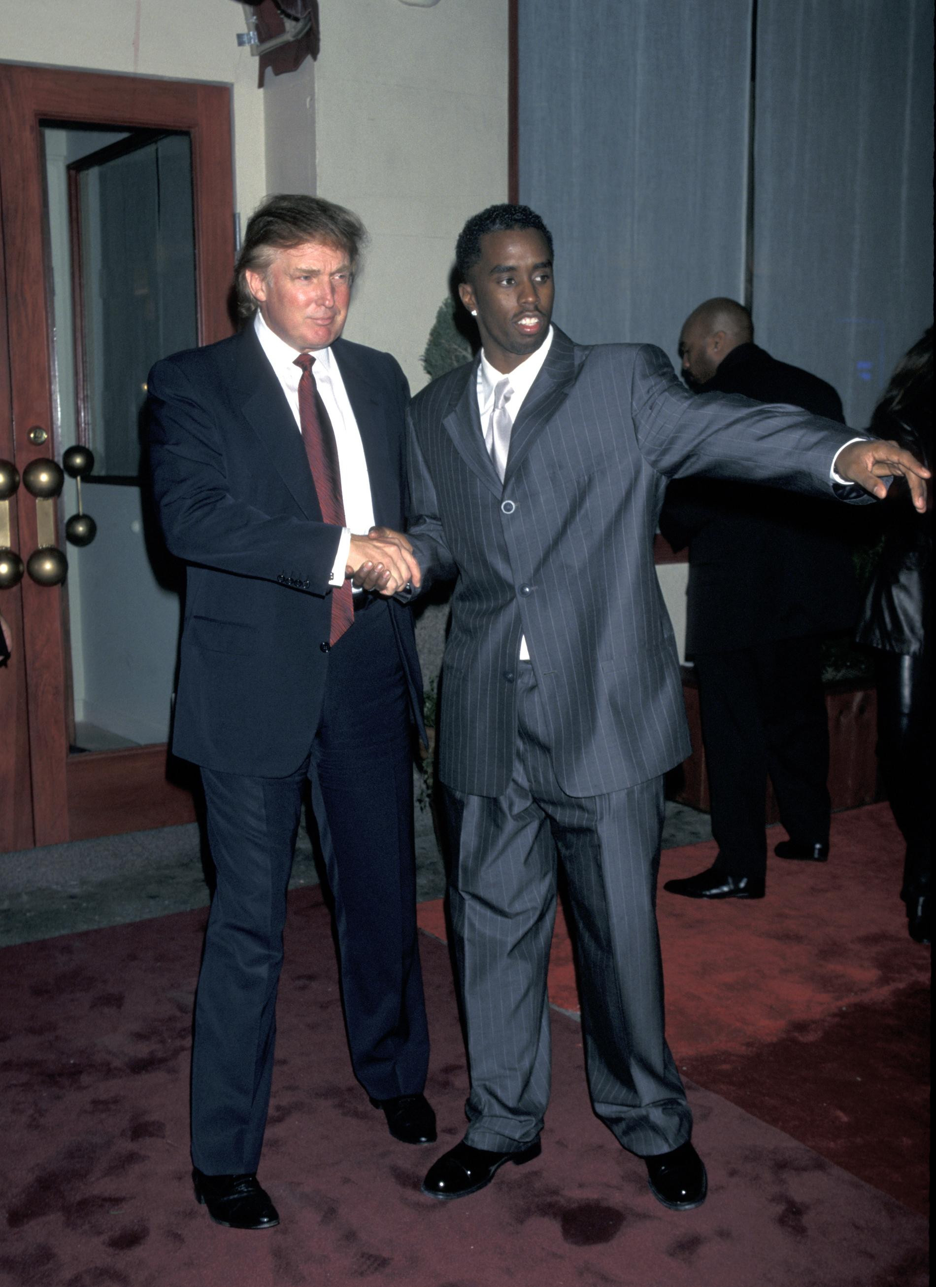 Дональд Трамп и Шон Комбс (P. Diddy). Фото: Getty Images