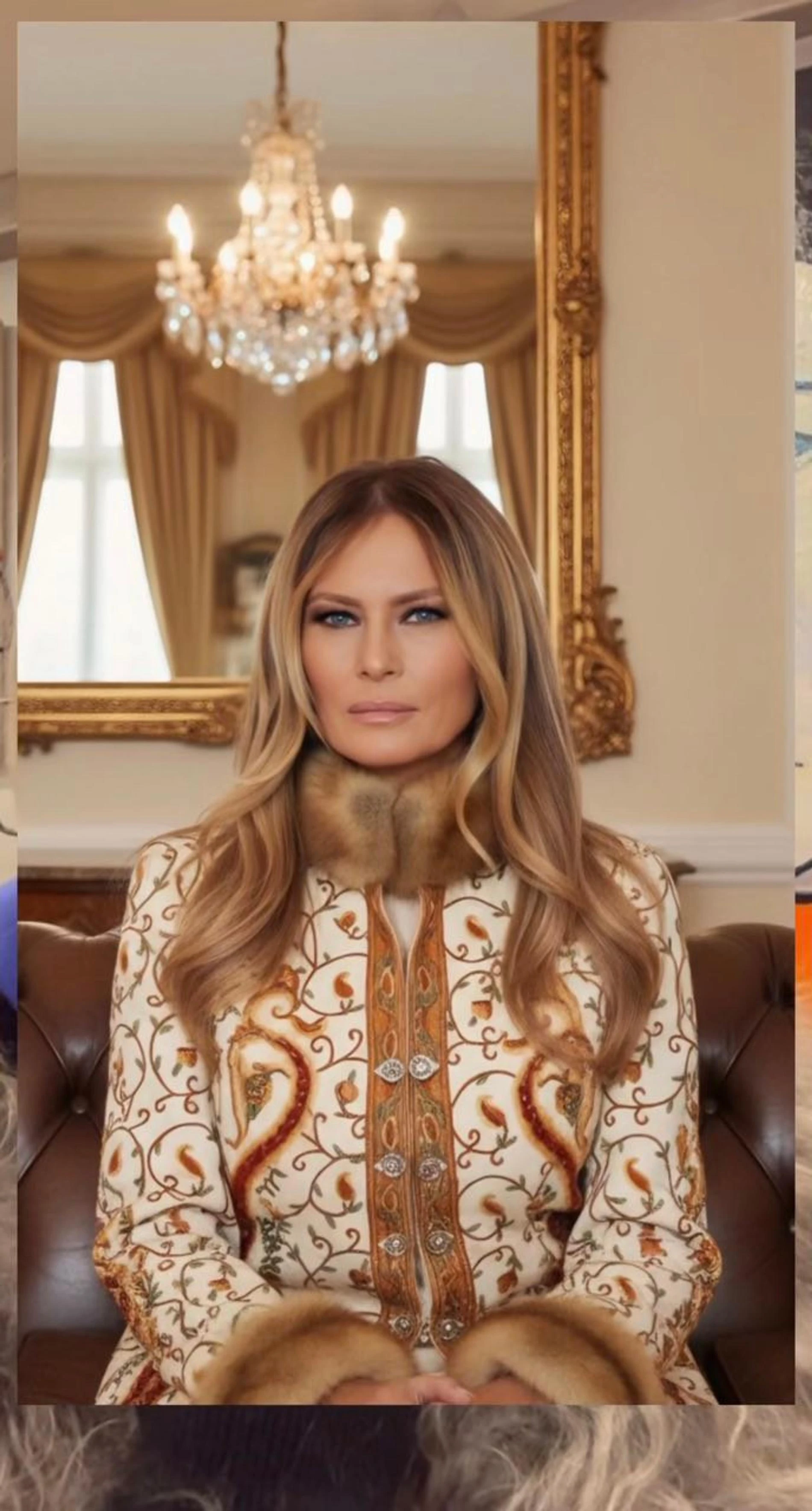 Мелания Трамп. Фото: Instagram (запрещен в РФ) @tsiganova_fashion