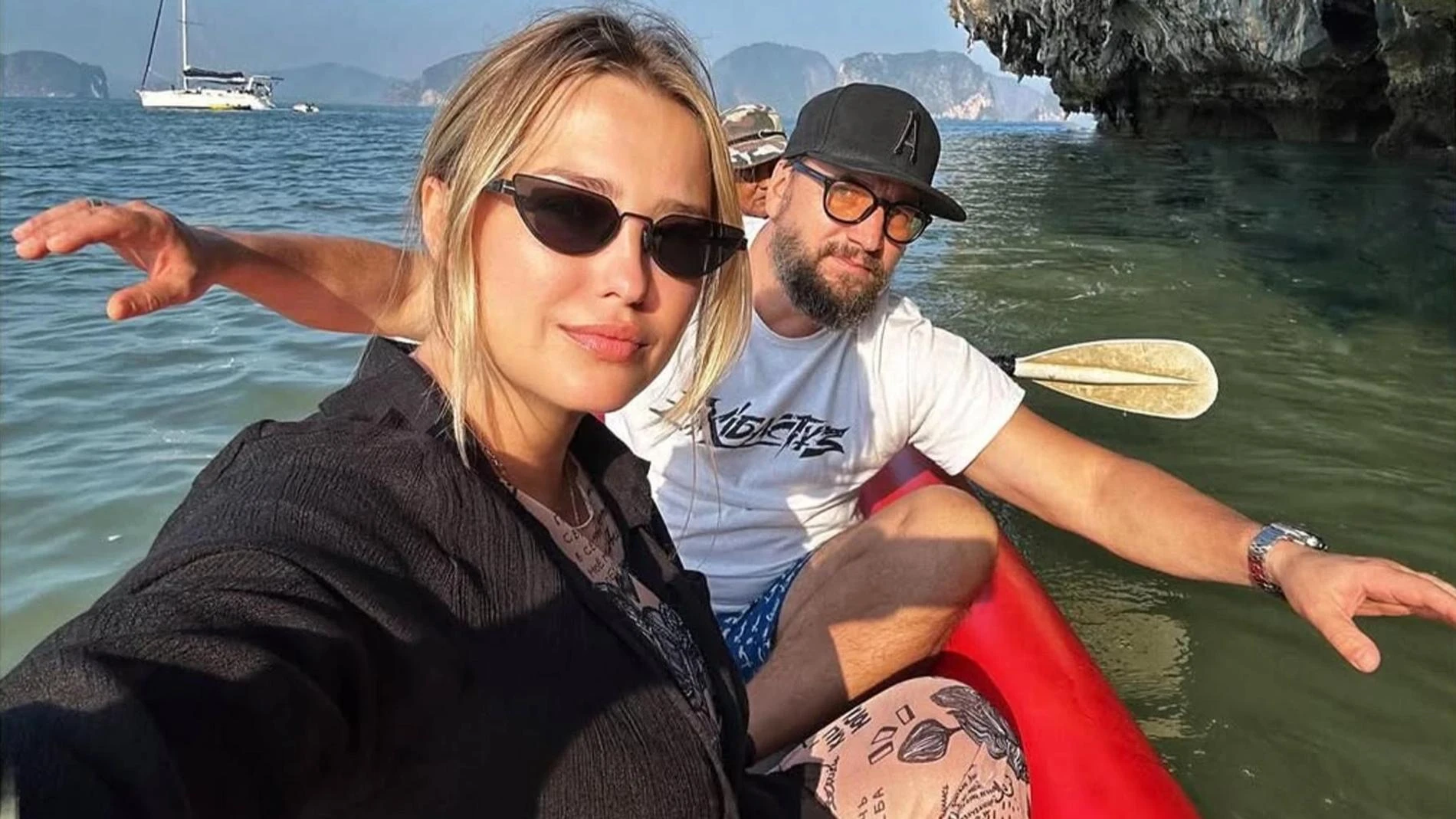 Александр Устюгов и Аглая Шиловская. Фото: Инстаграм (запрещён в РФ) @aglaiashilovskaia