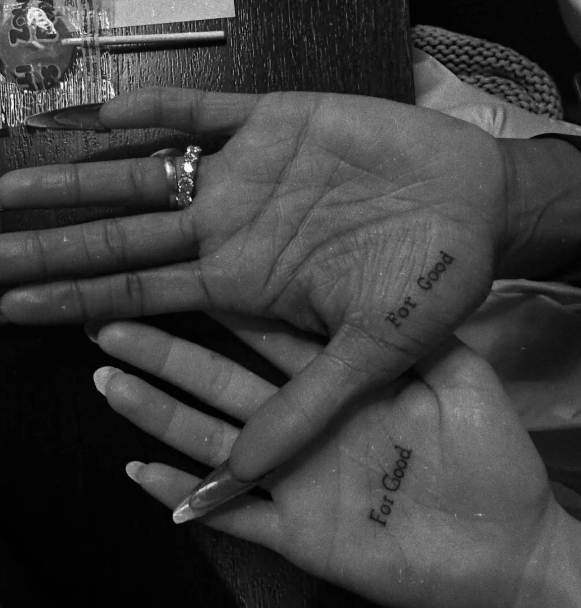 Парные татуировки. Фото: Инстаграм (запрещён в РФ) @arianagrande