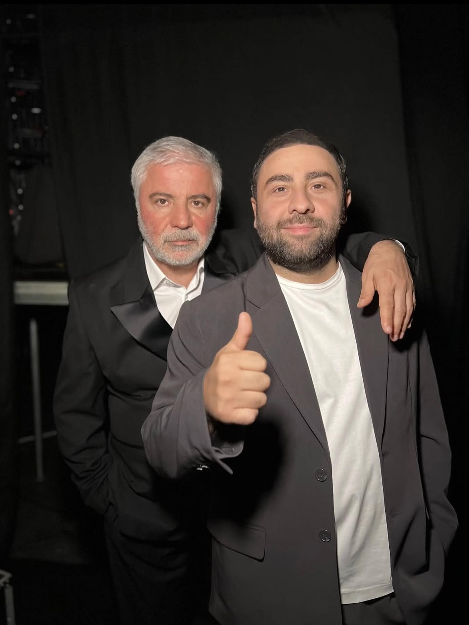 Сосо Павлиашвили с сыном. Фото: Инстаграм (запрещен в РФ) @soso_pavliashvili_official