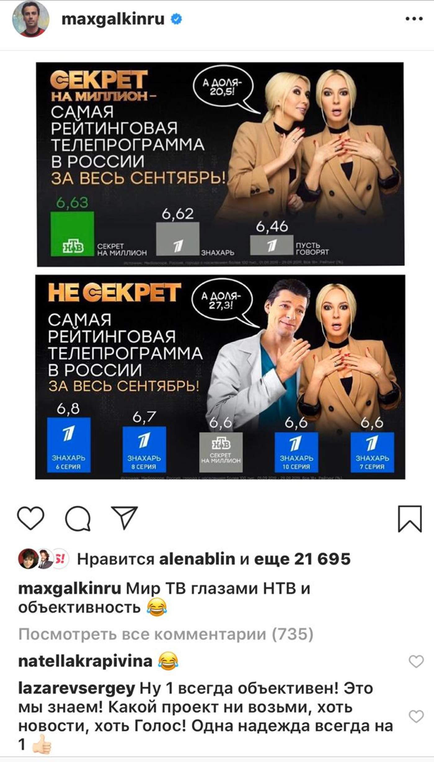 Фото: Instagram.com/maxgalkinru