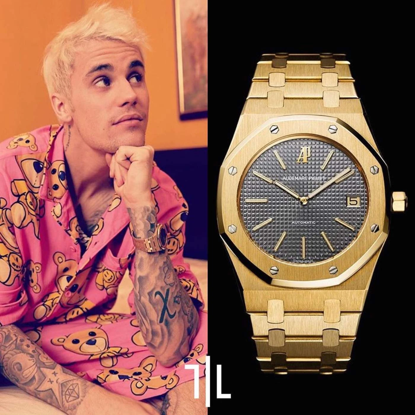 Джастин Бибер в Audemars Piguet Royal Oak 5402BA. Цена — $ 70 000 (4,4 млн)