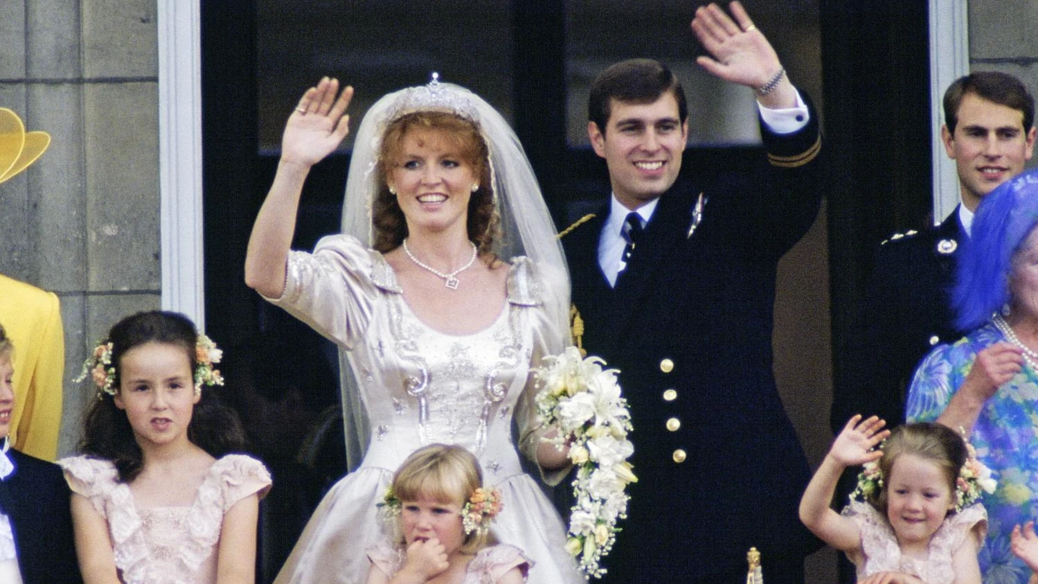Сара Фергюсон и Принц Эндрю в 1986 году. Фото: Getty Images 