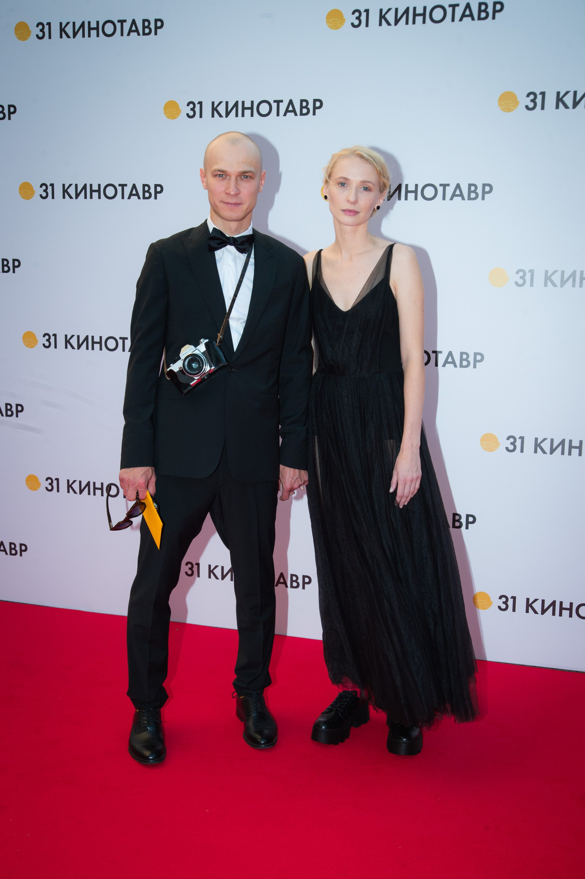 Юрий Борисов с супругой