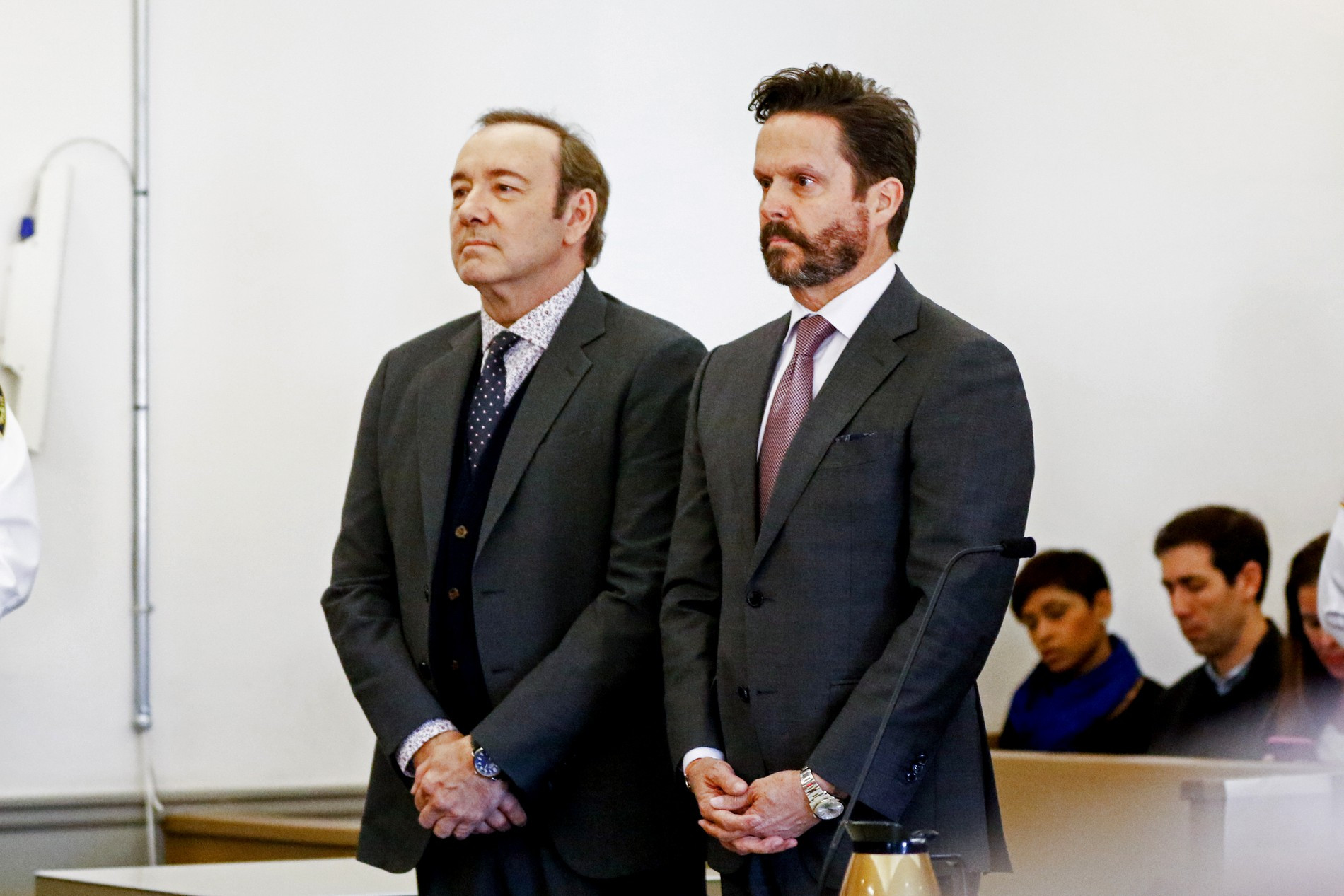 Кевин Спейси на суде по обвинению в сексуальных домогательствах. Фото: Getty Images