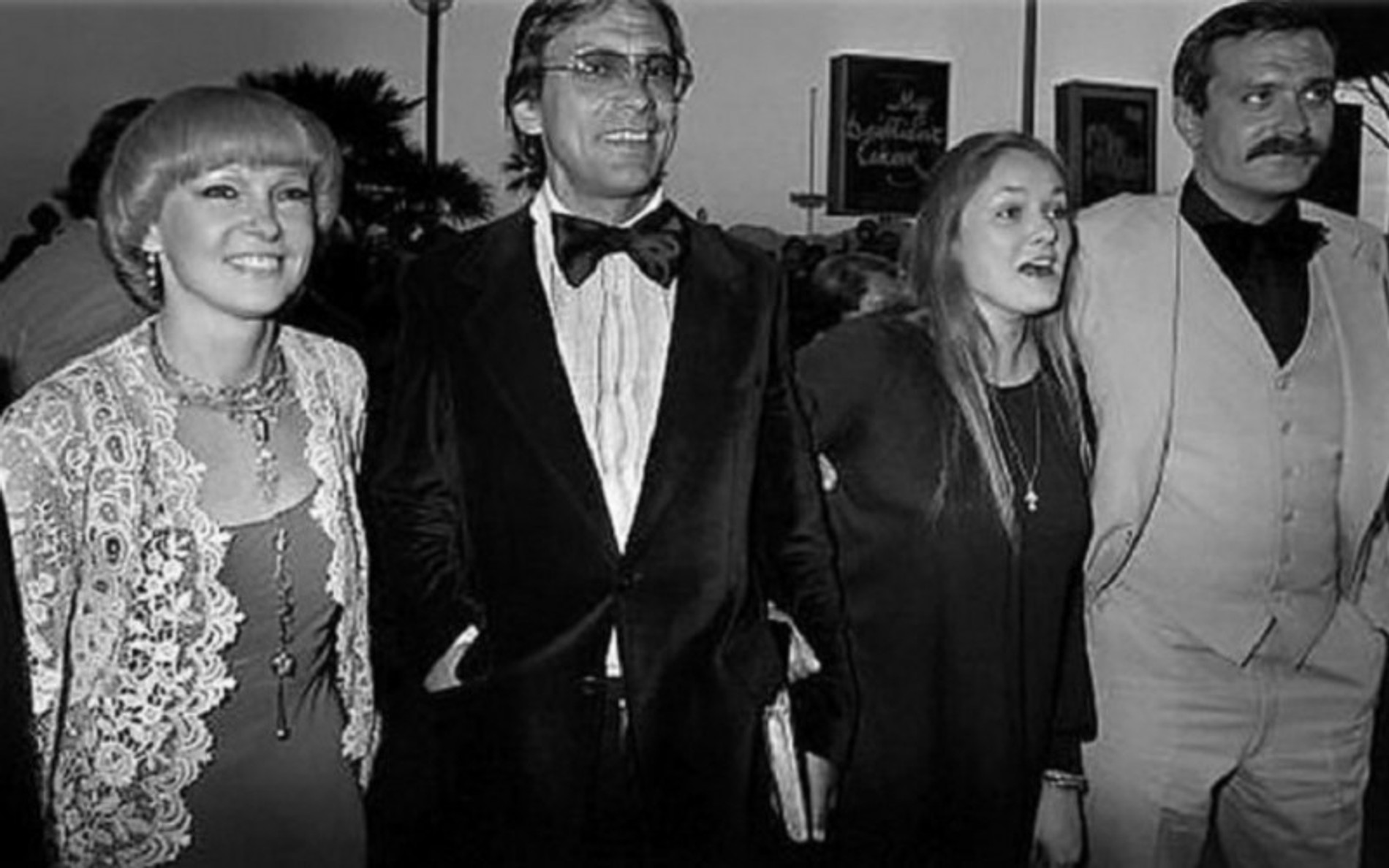  Людмила Гурченко, Андрей Кончаловский, Наталья Андрейченко и Никита Михалков, 1979