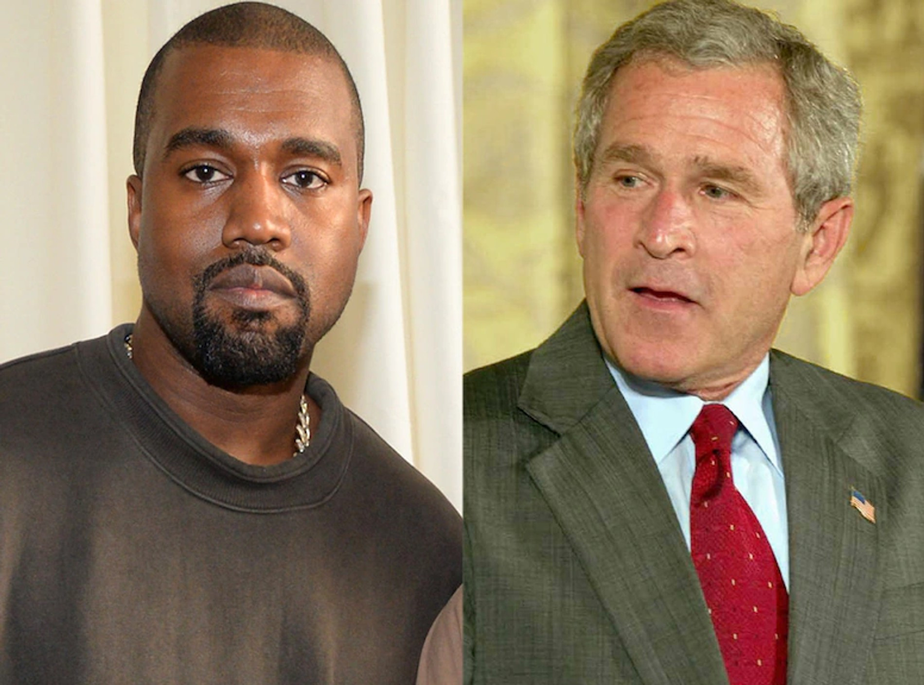 Канье и Джордж Буш. Источник © E! Online
