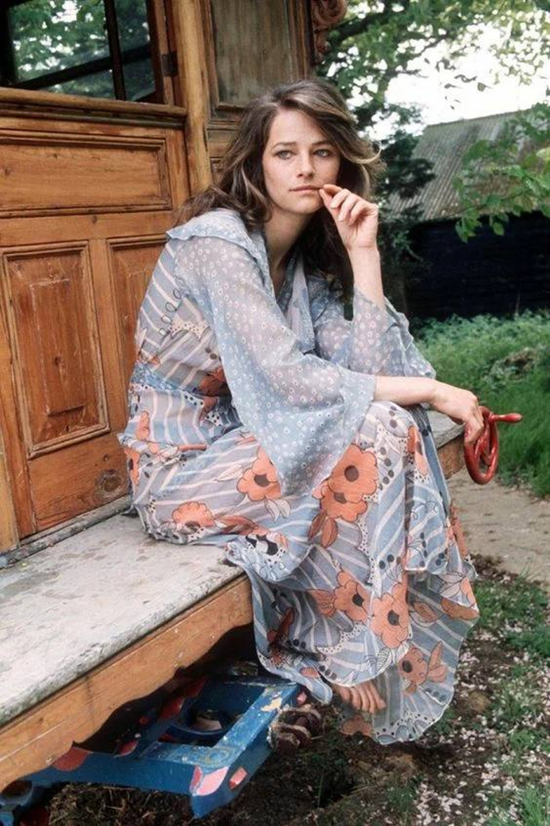 Шарлотта Рэмплинг в платье от Оззи Кларк, 1970-е. Источник: архив автора