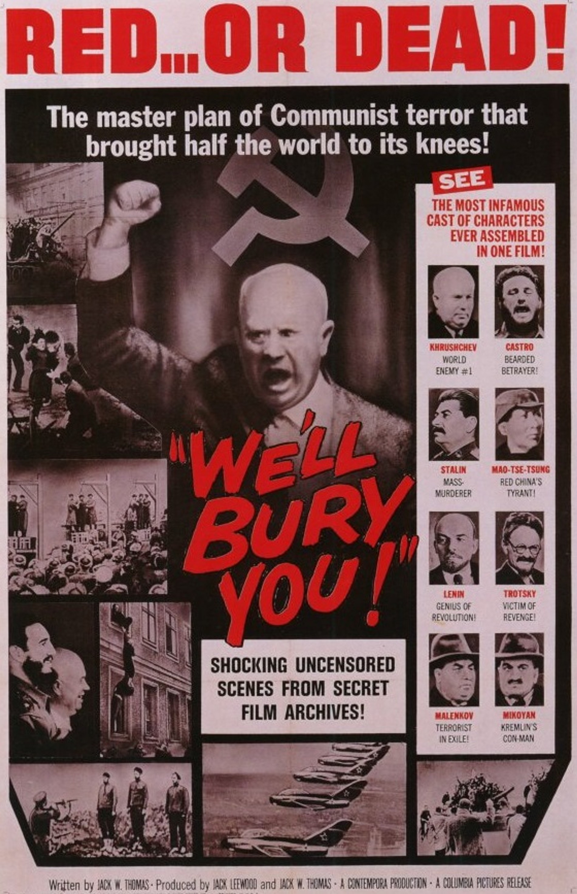 Постер фильма «We'll Bury You!» про Никиту Хрущева, 1962 г. Источник: IMDb