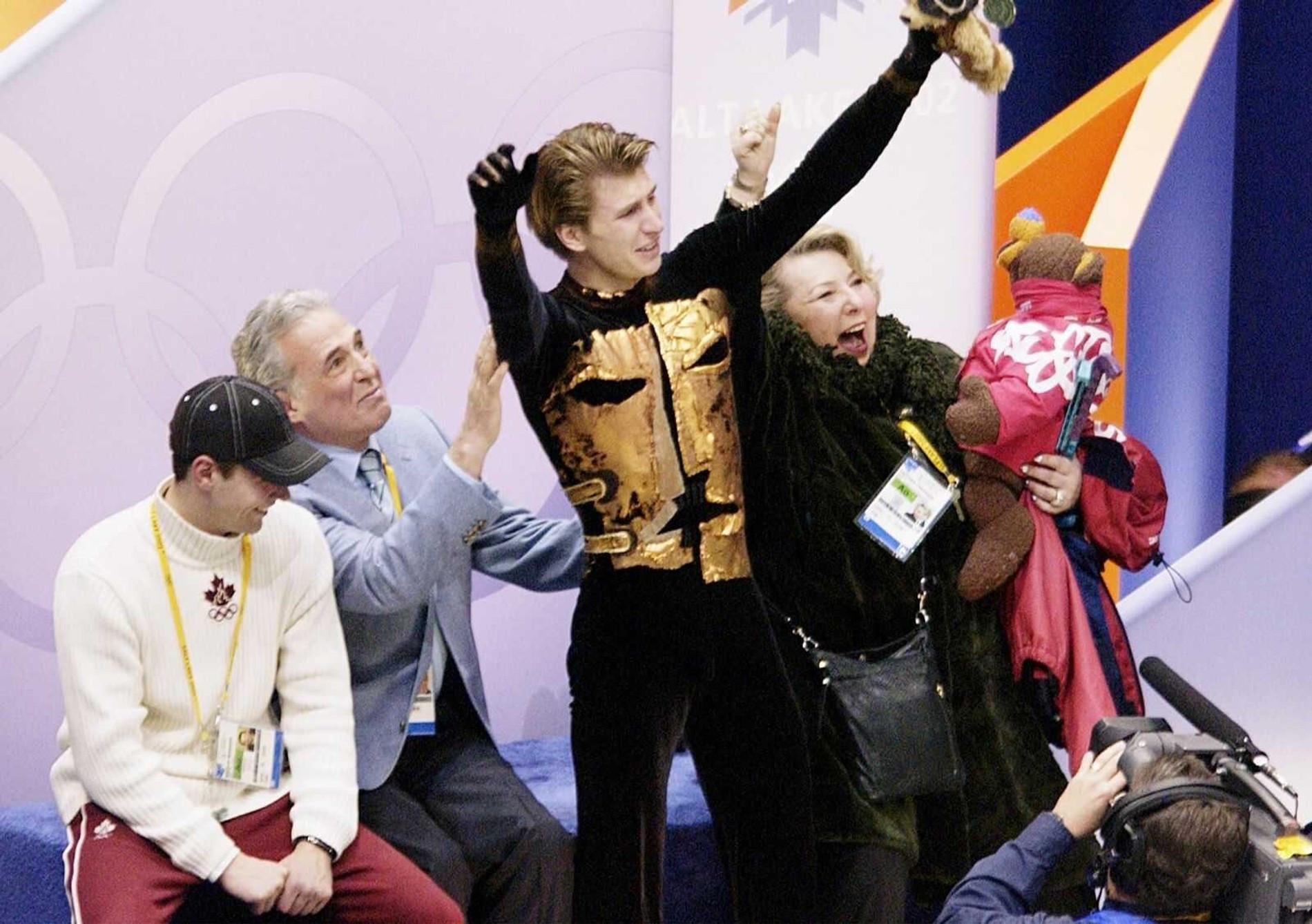 Татьяна Тарасова и Алексей Ягудин на Олимпиаде 2002 года. 
Фото: kp