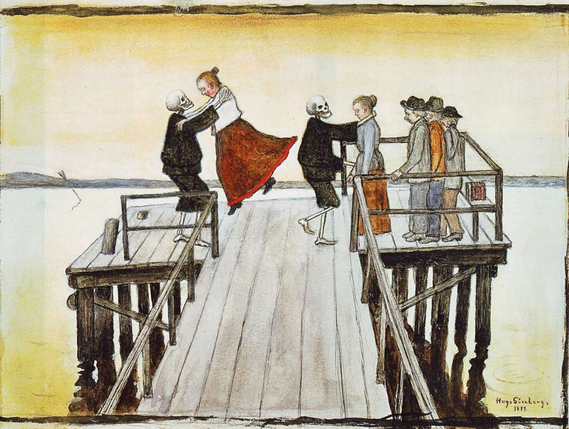 Хуго Симберт. «Танец на причале», 1899 г. Источник: Ateneum Art Museum