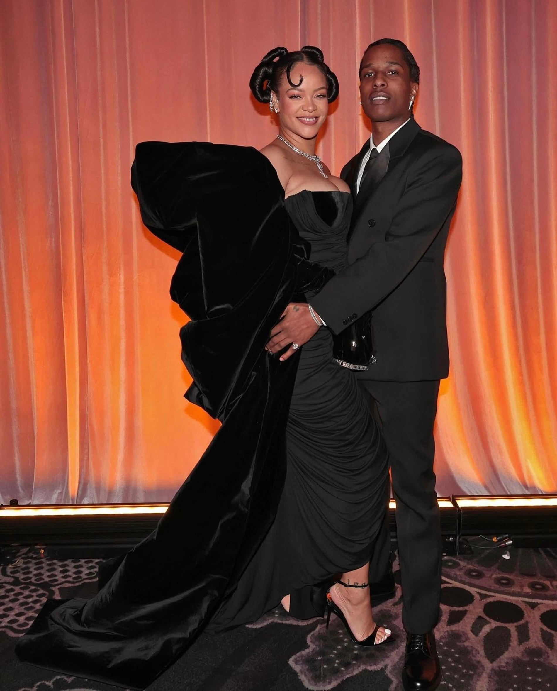 Рианна и ASAP Rocky на премии «Золотой глобус»
Фото: Getty Images