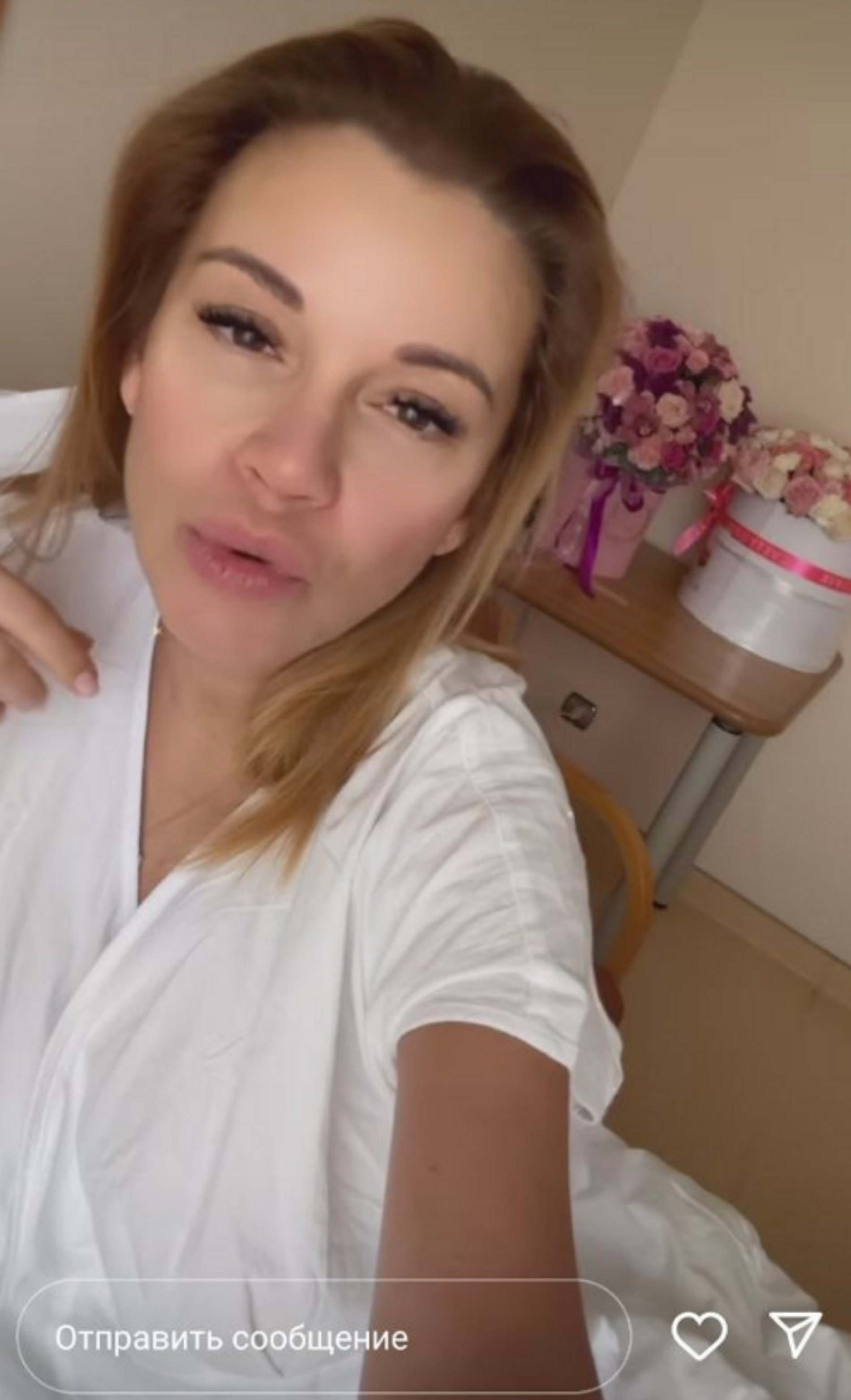 Ольга Орлова в больничной палате после родов
Фото: Инстаграм (запрещен в РФ) Ольги Орловой