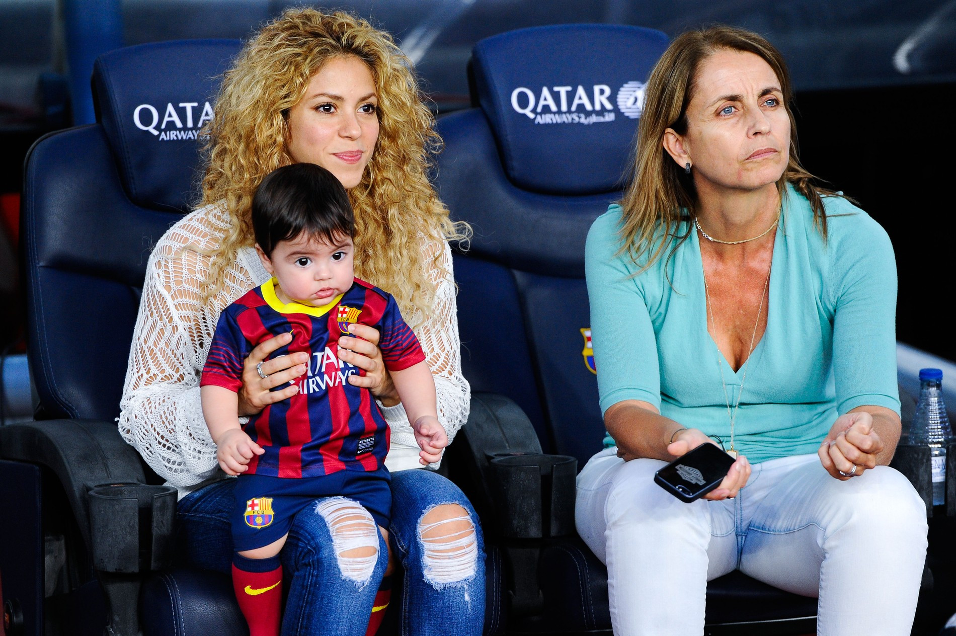 Шакира с сыном и свекровью Монтсеррат Бернабеу
Фото: Getty Images