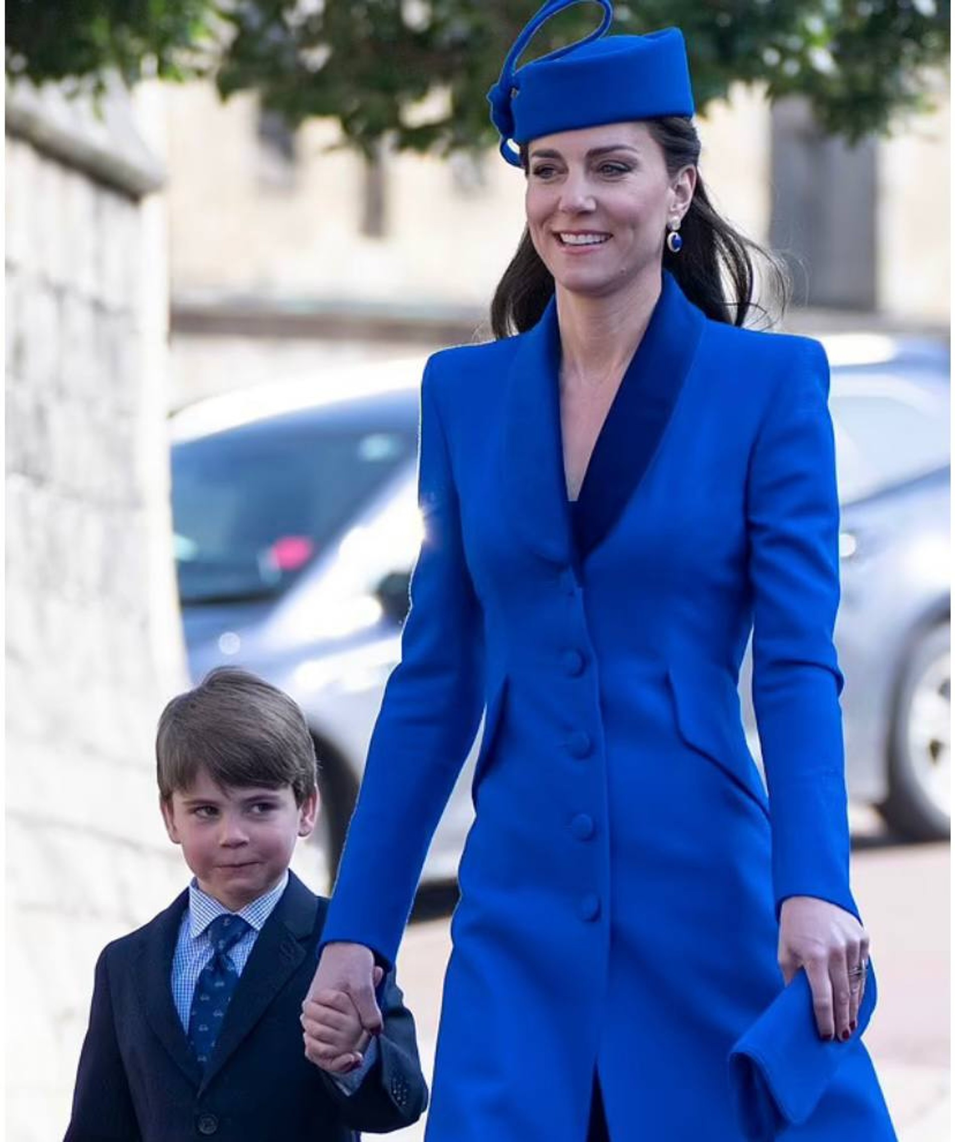 Кейт Миддлтон с младшим сыном Луи — эта пасхальная служба стала для 4-летнего принца первой
Фото: Daily Mail